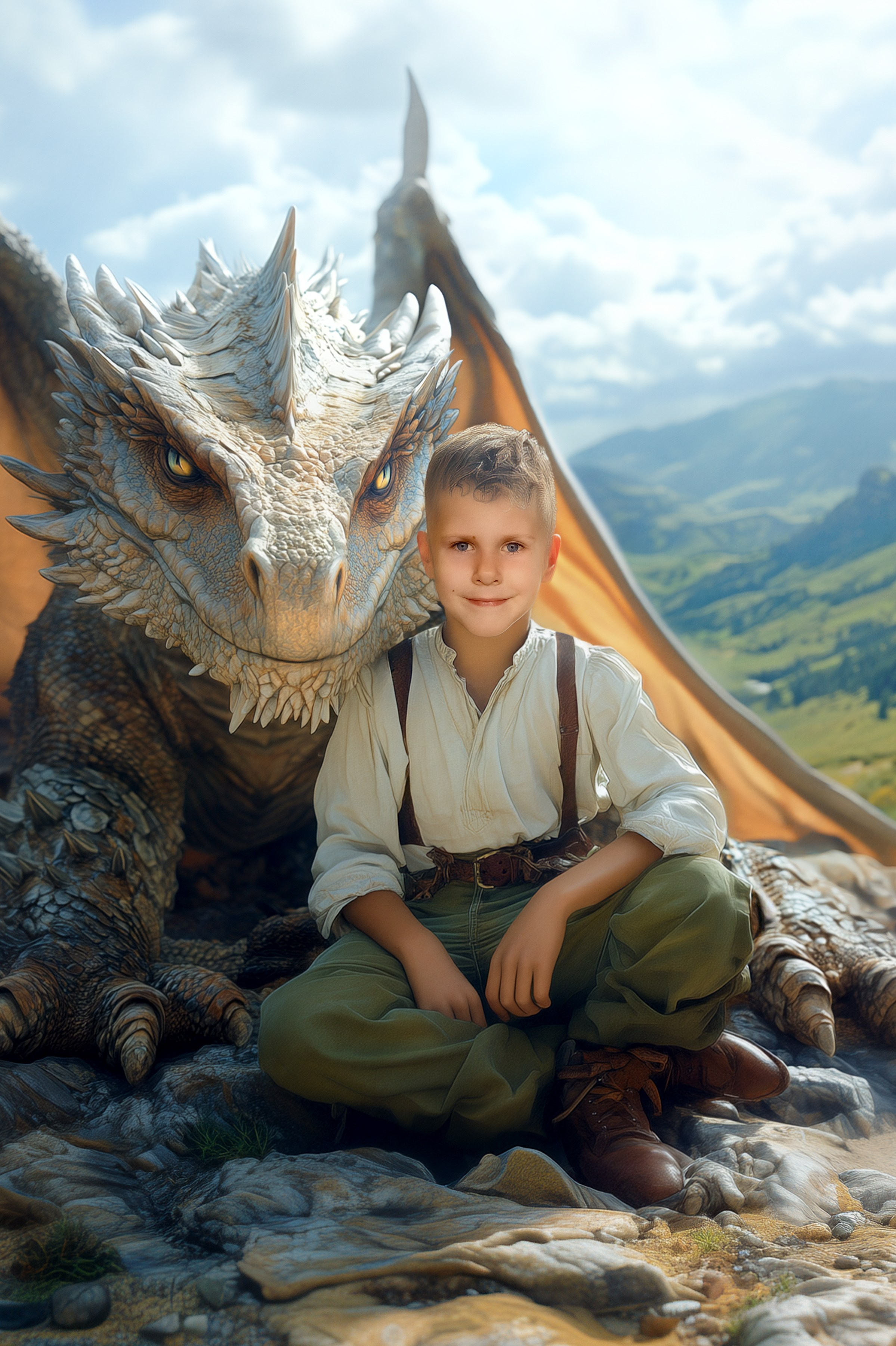 Нейрофото с драконом. Выпускные альбомы в Ставрополе