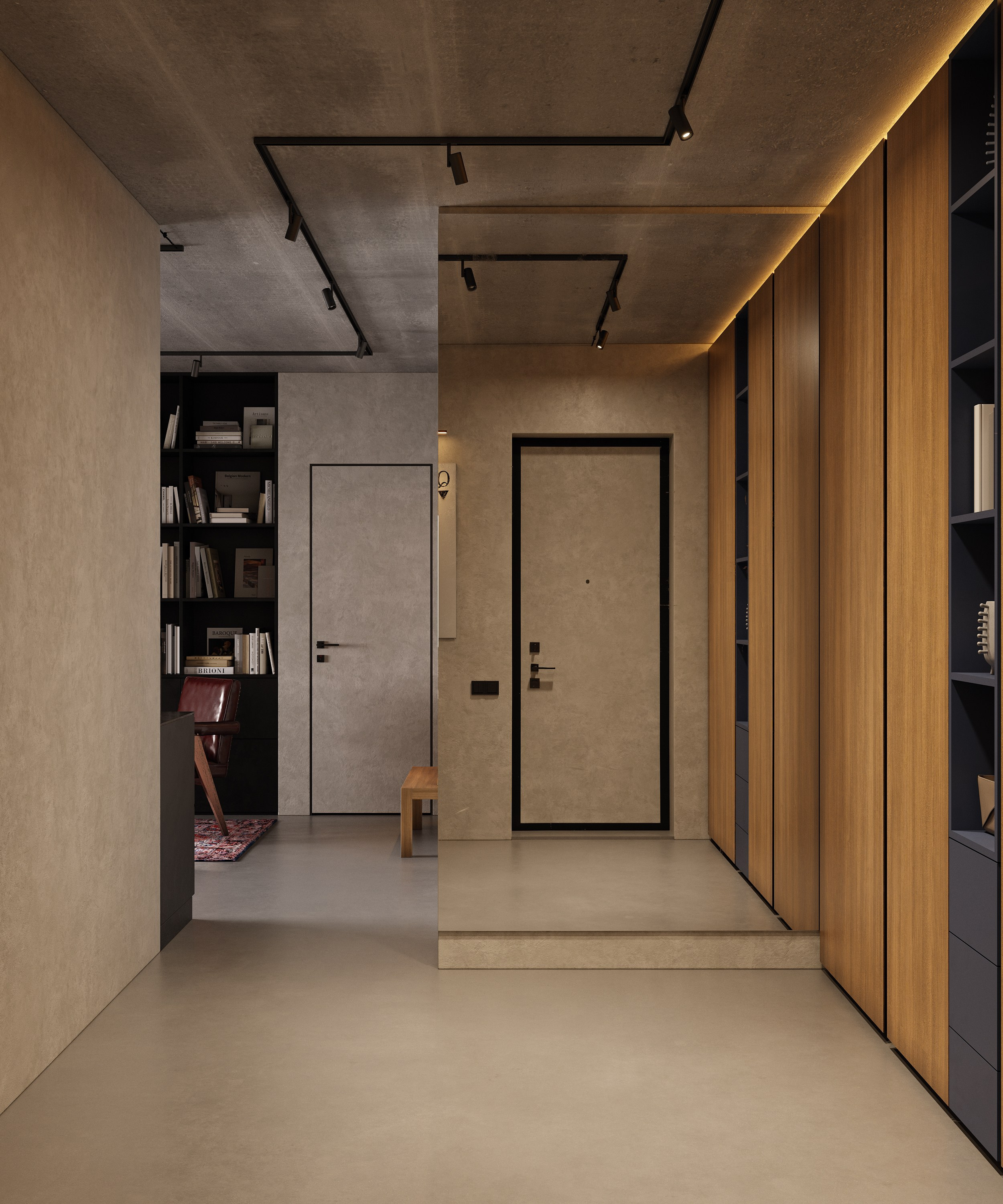 Graphic Minimalism | Design by Yuliya Shpeter. Interior visualisation | avocado.render