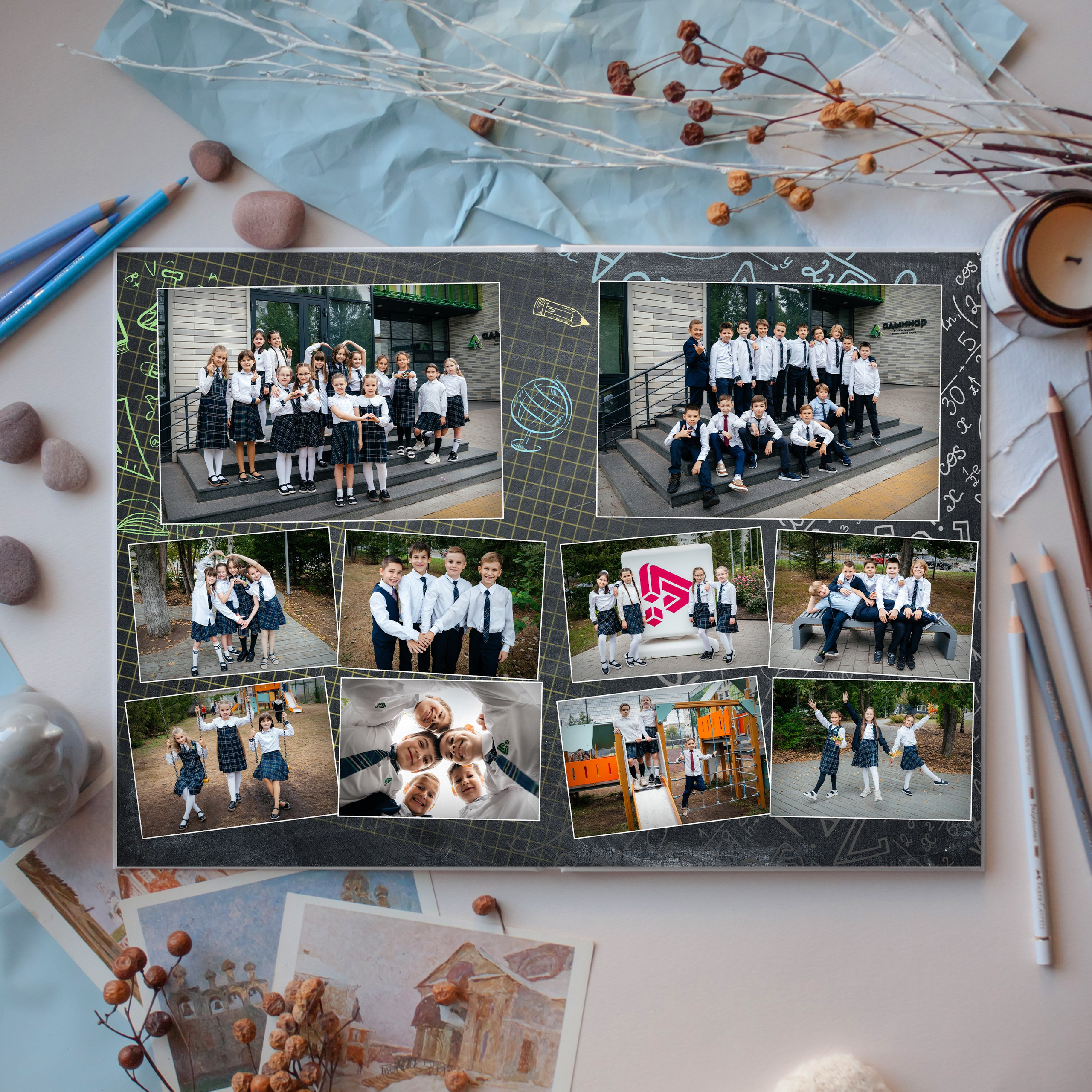 Альбомы для начальной школы. Выпускные фотоальбомы в Казани