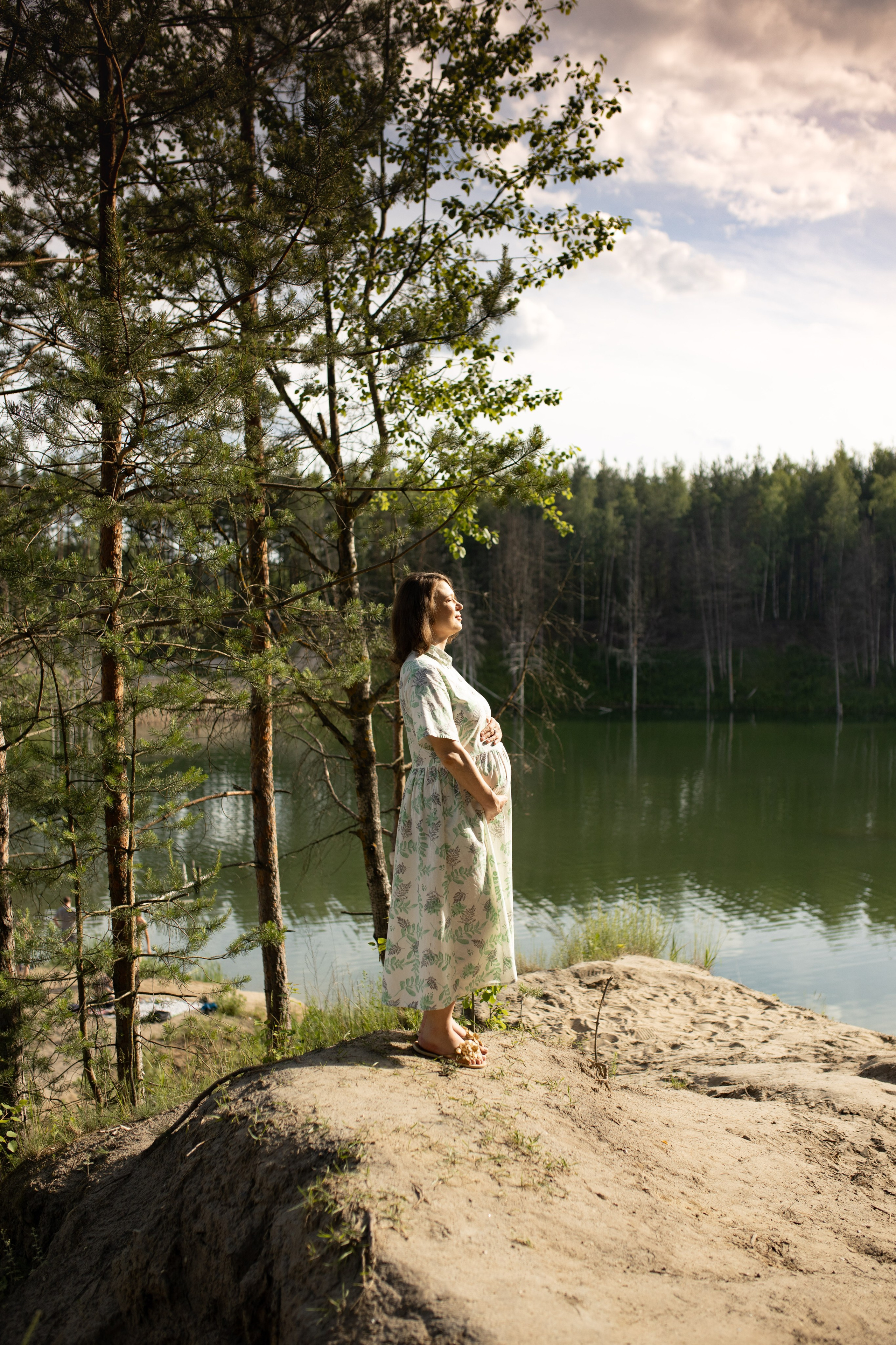 Фотосессия беременности на карьере. Фотограф в Железнодорожном и Балашихе