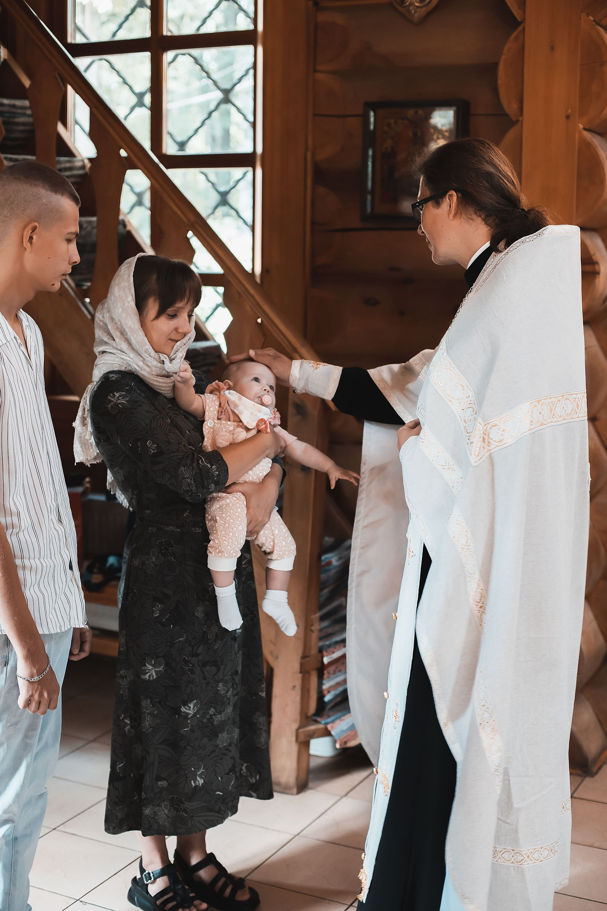 Крещение Ксении. Семейный, индивидуальный фотограф в Москве Ангели Марина