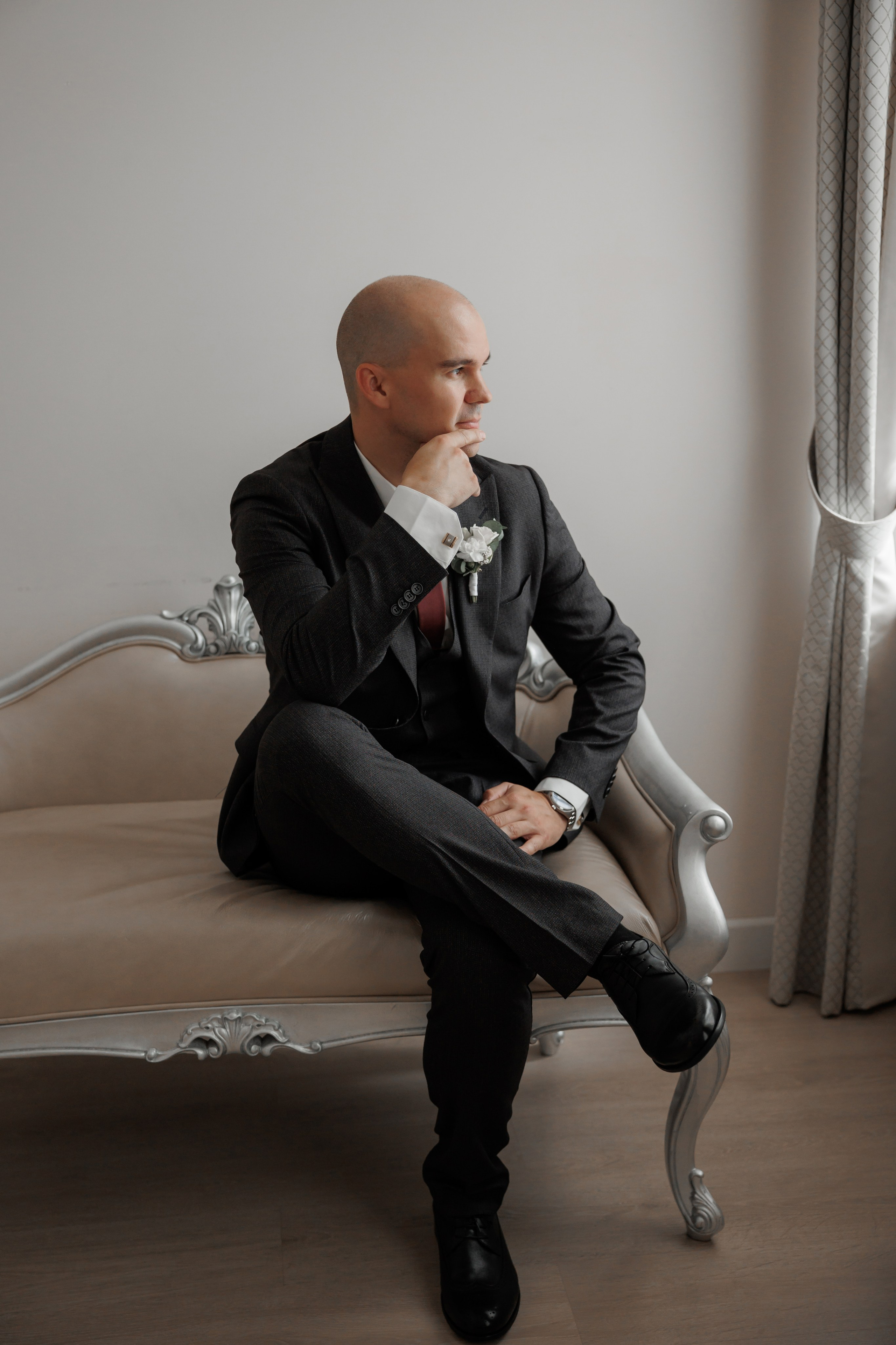 Полина и Дмитрий, загородный клуб «Барин», ЗАГС в г. Пушкино. Свадебный и репортажный фотограф (Москва, Королев и другие)