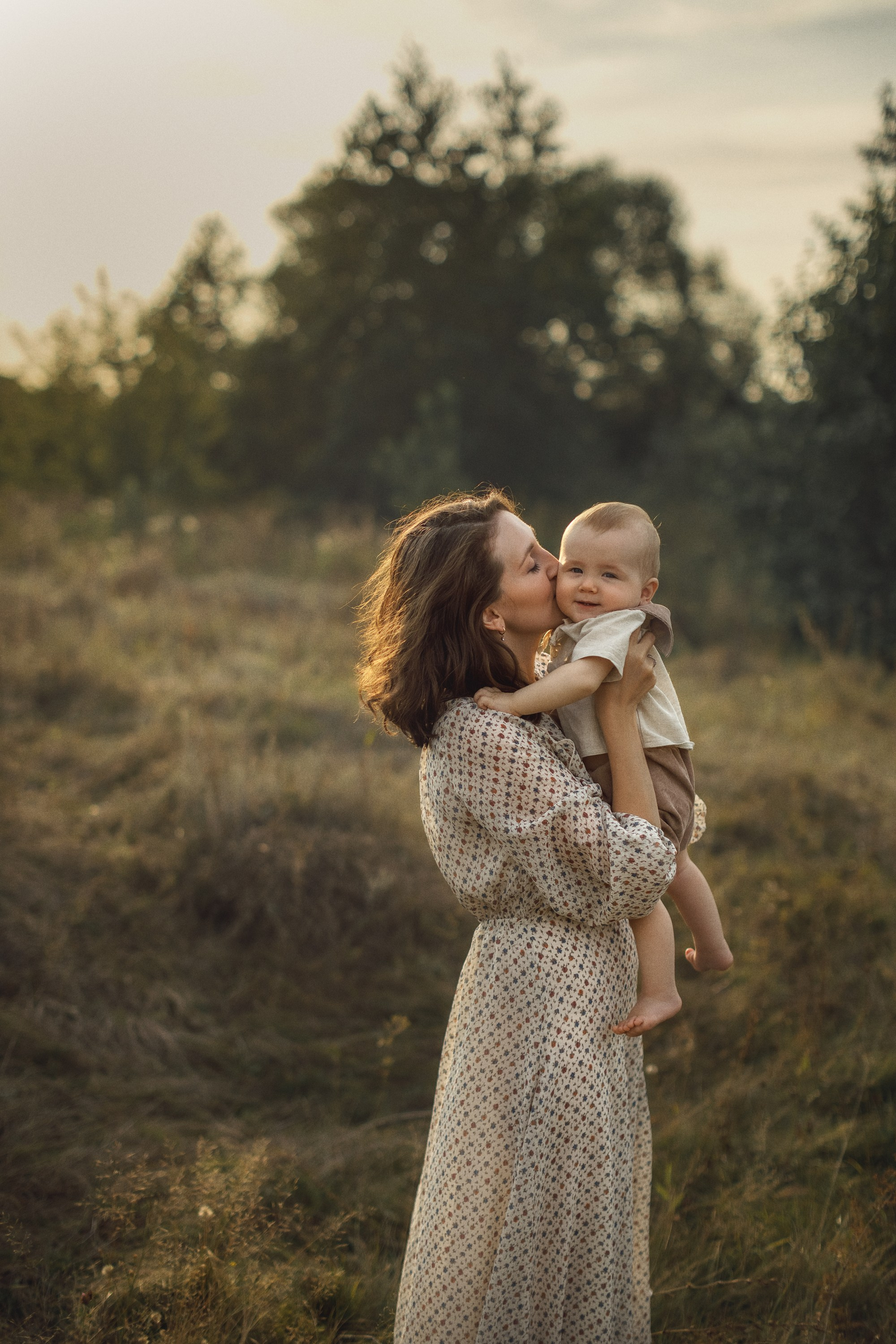 Счастливая семья на фотосессии в Тамбове