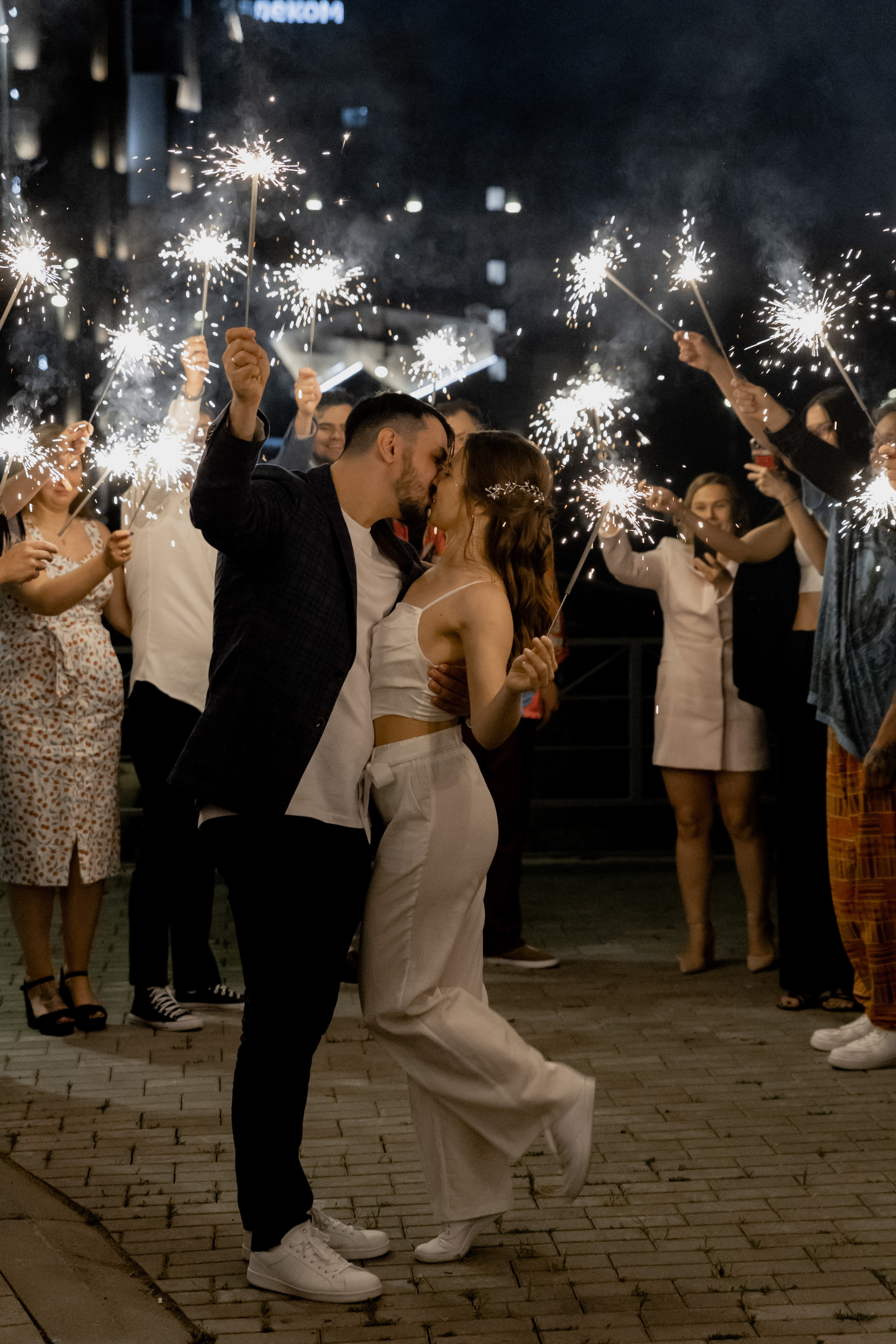 Бенгальские огни. Свадебный фотограф Калининград