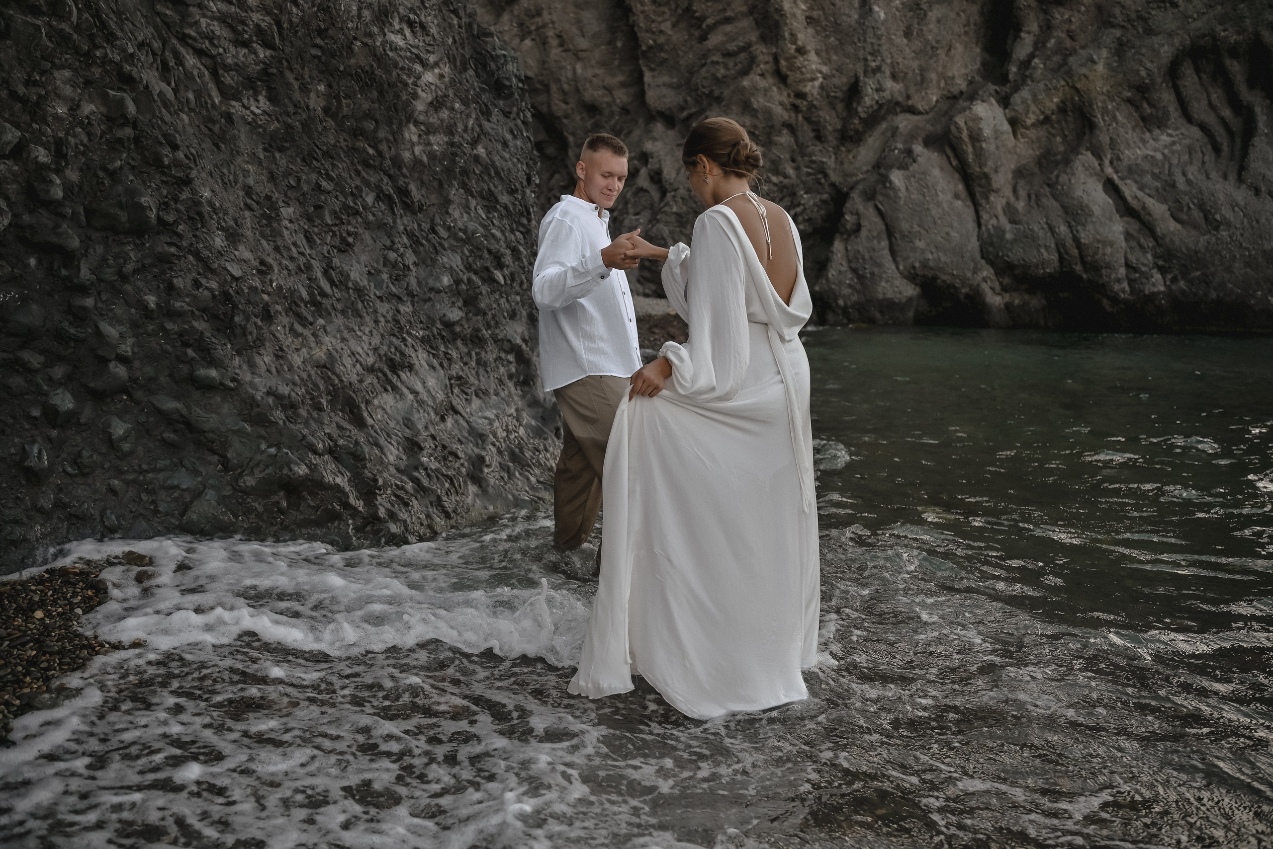 Марк Татьяна Рассвет Яшмовый пляж. Свадебный фотограф Анна Хочева