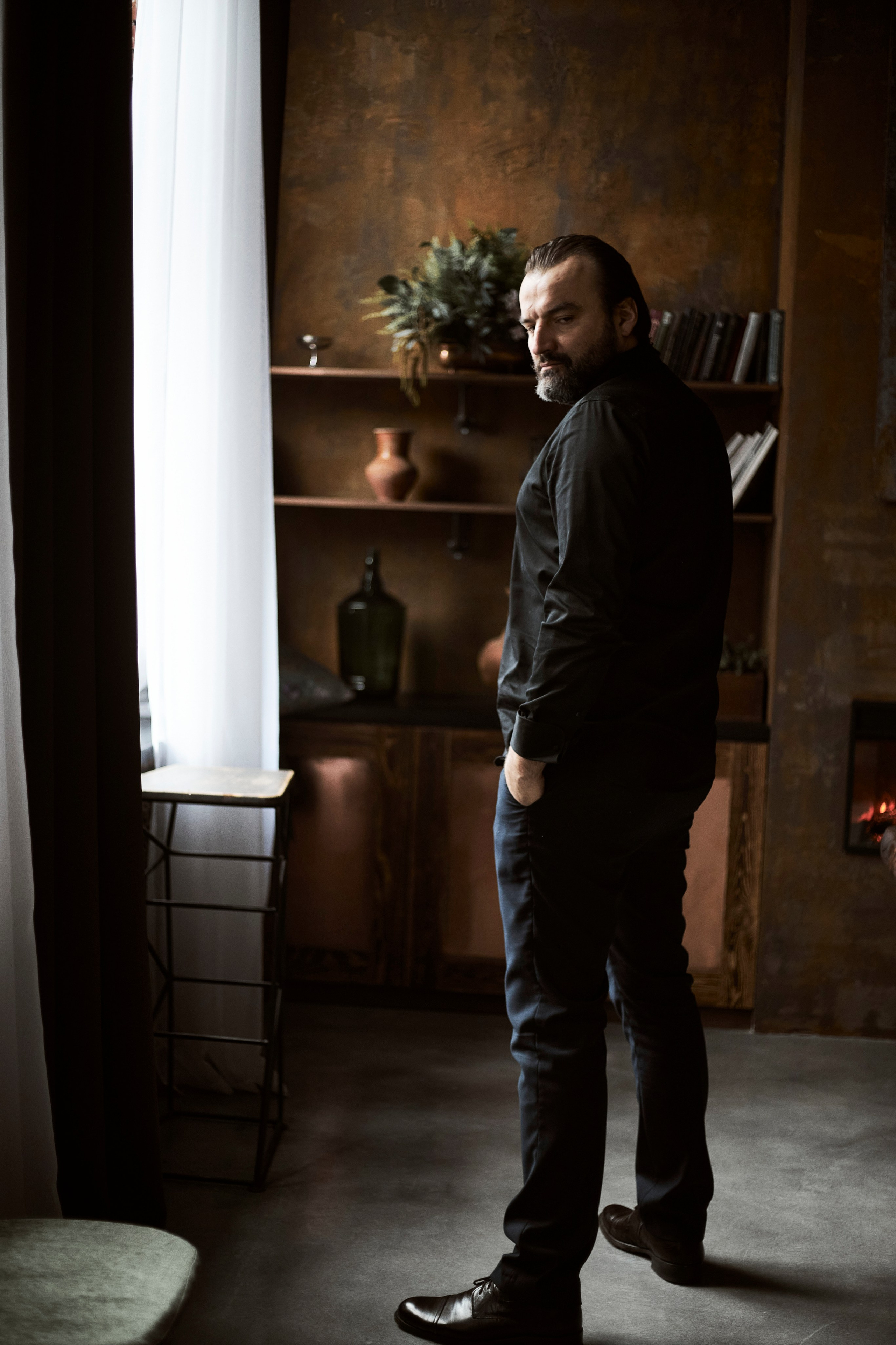 Мужской портрет — Фотосессия в студии. Анна Потявина. Фотограф Москва