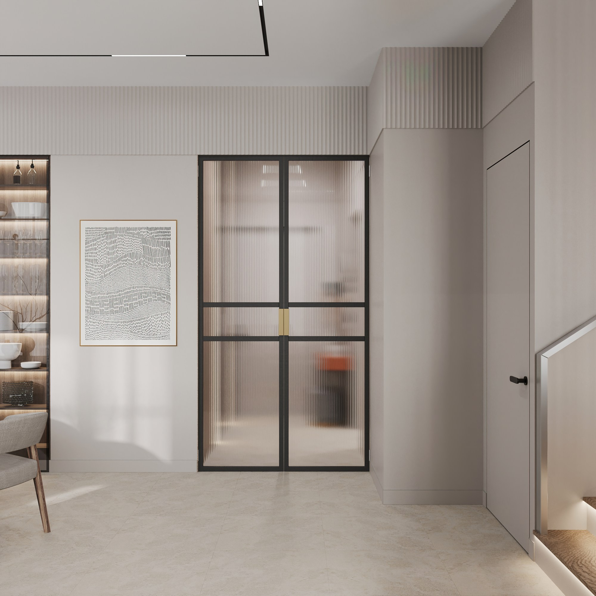 Первый этаж 2-х этажного дома. Интерьерный 3Д Визуализатор Маргарита Оберемко