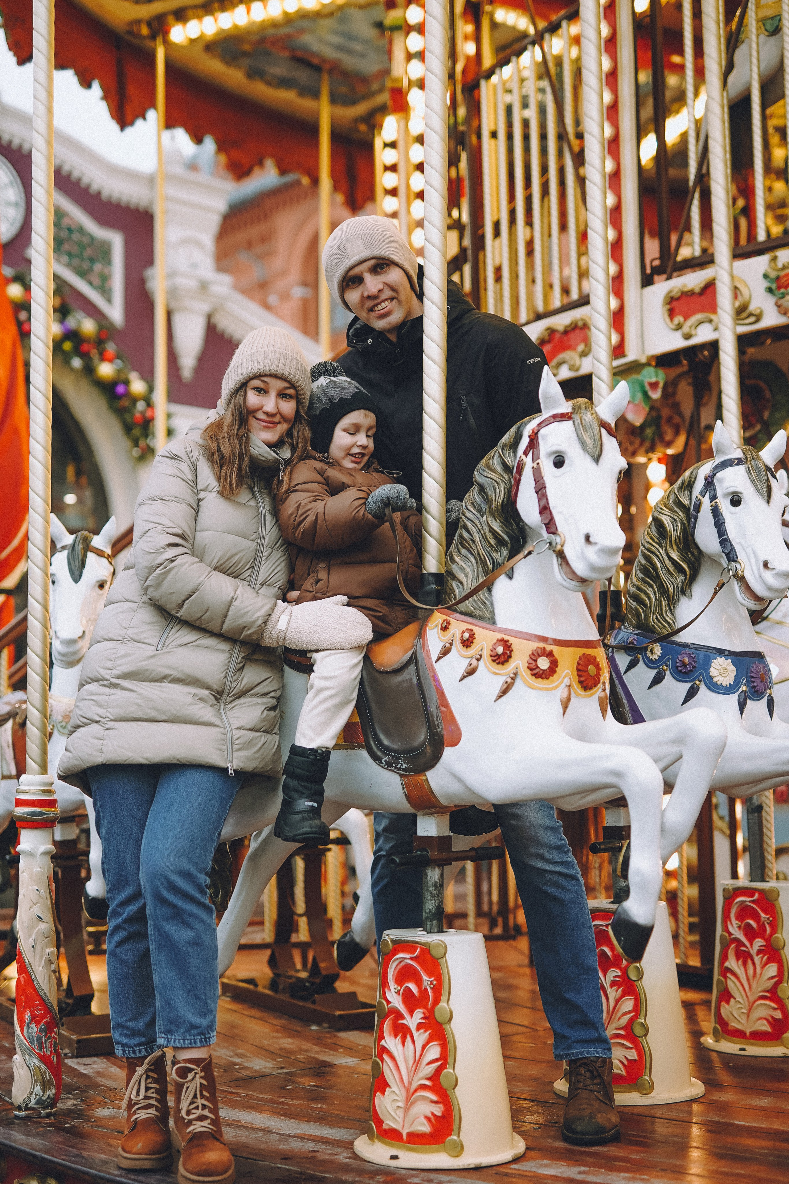 Прогулка по новогодней Москве для Юли, Жени и Вани. Фотограф Наталья Колганова