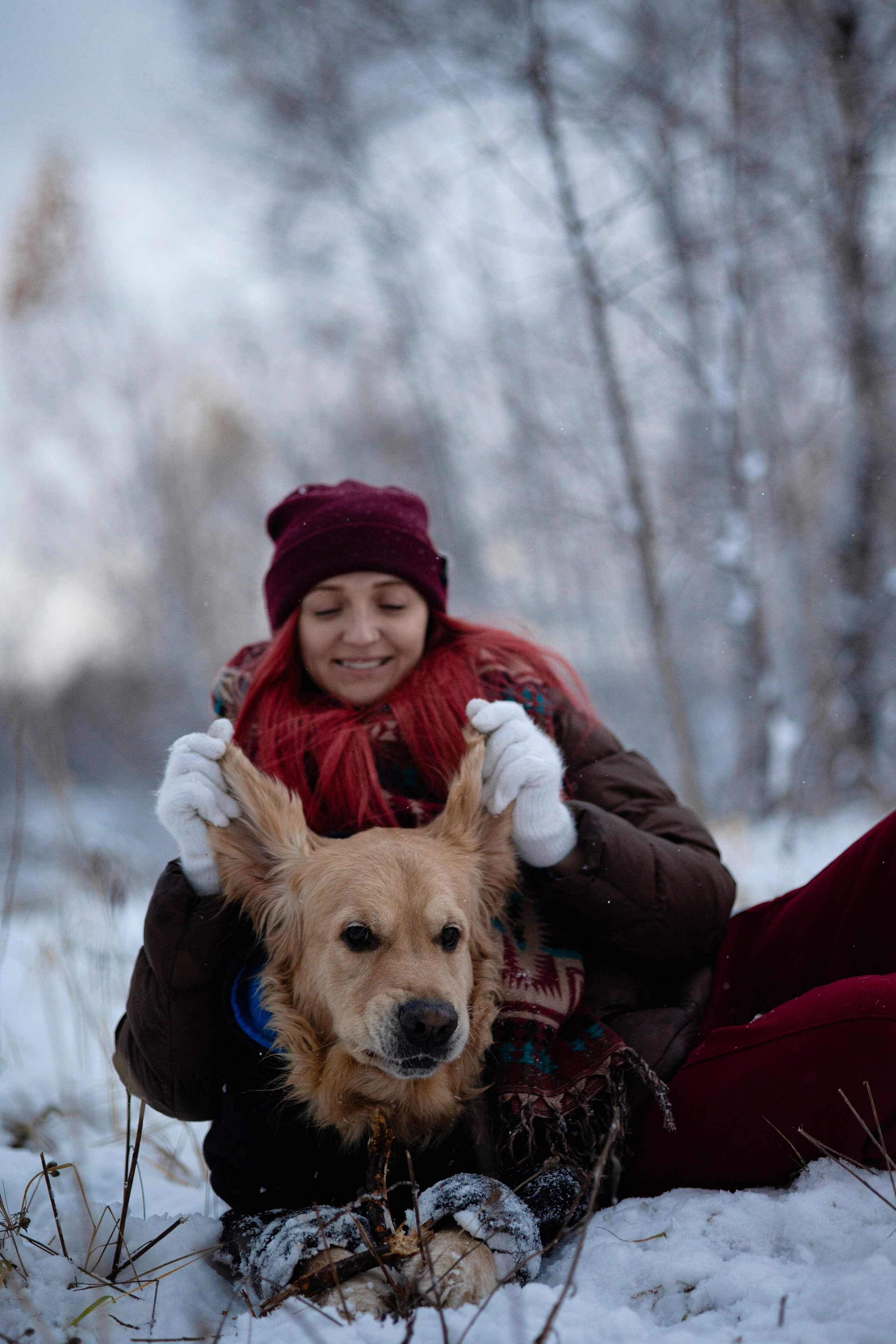 Съемка с собакой. Анастасия Белаш