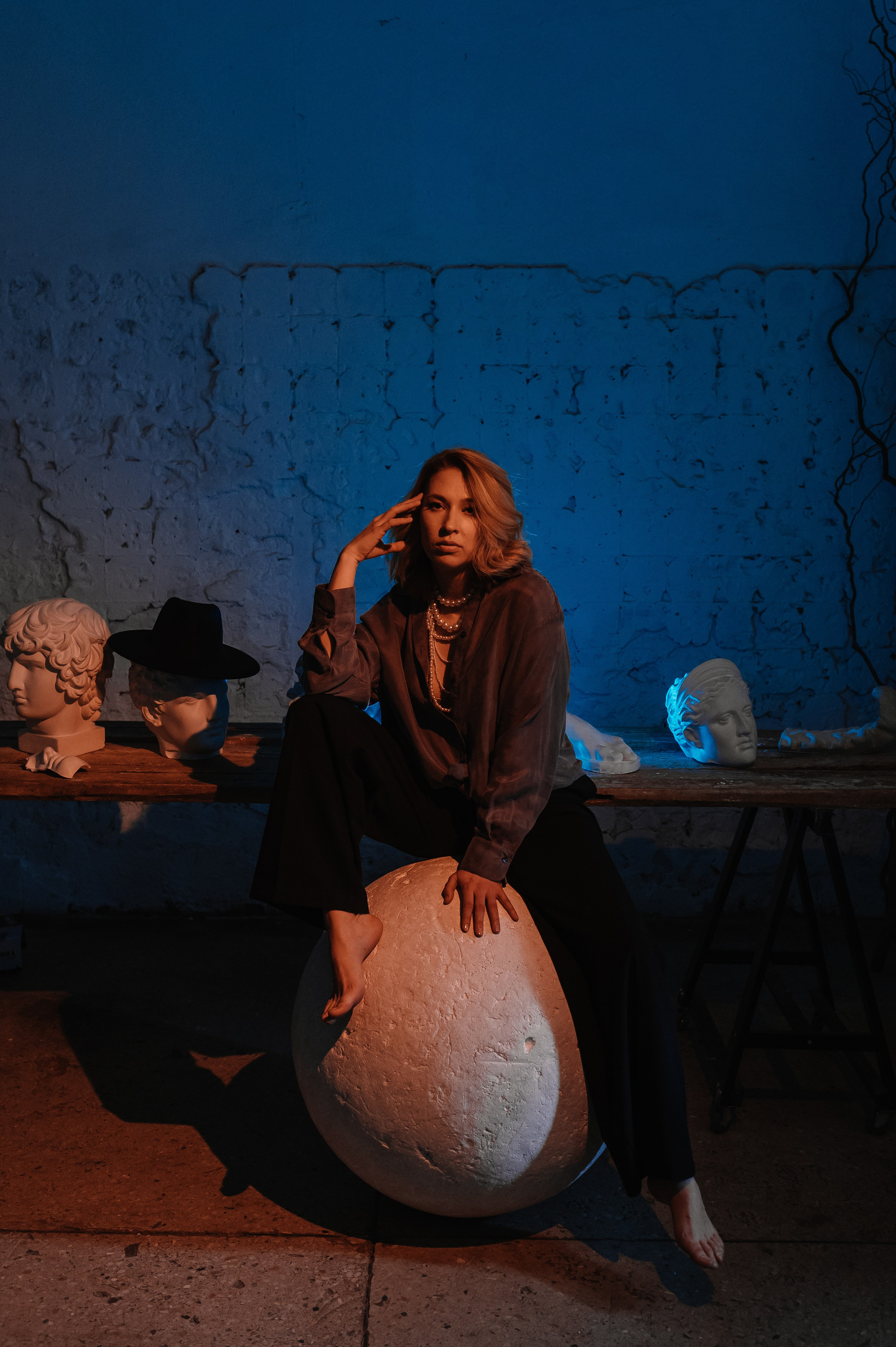 Цветной женский портрет