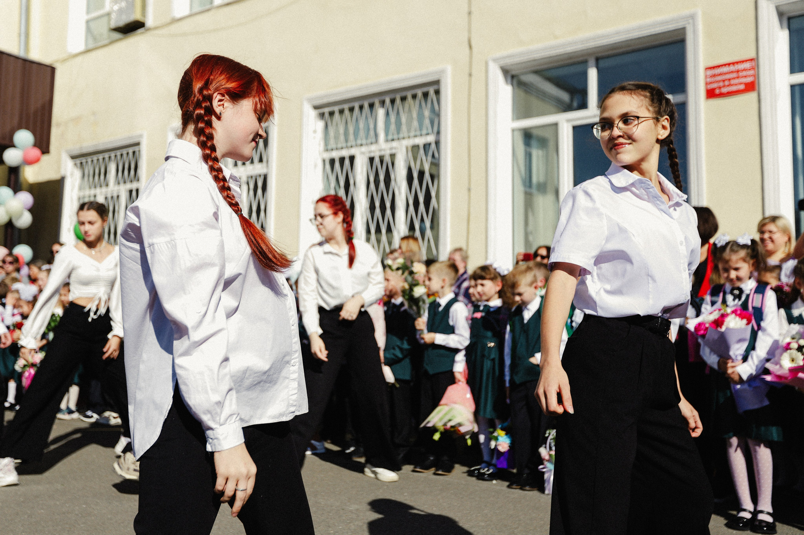 Школьная линейка Гимназии № 36. Портретный и репортажный фотограф Елизавета Рудовская|Казань