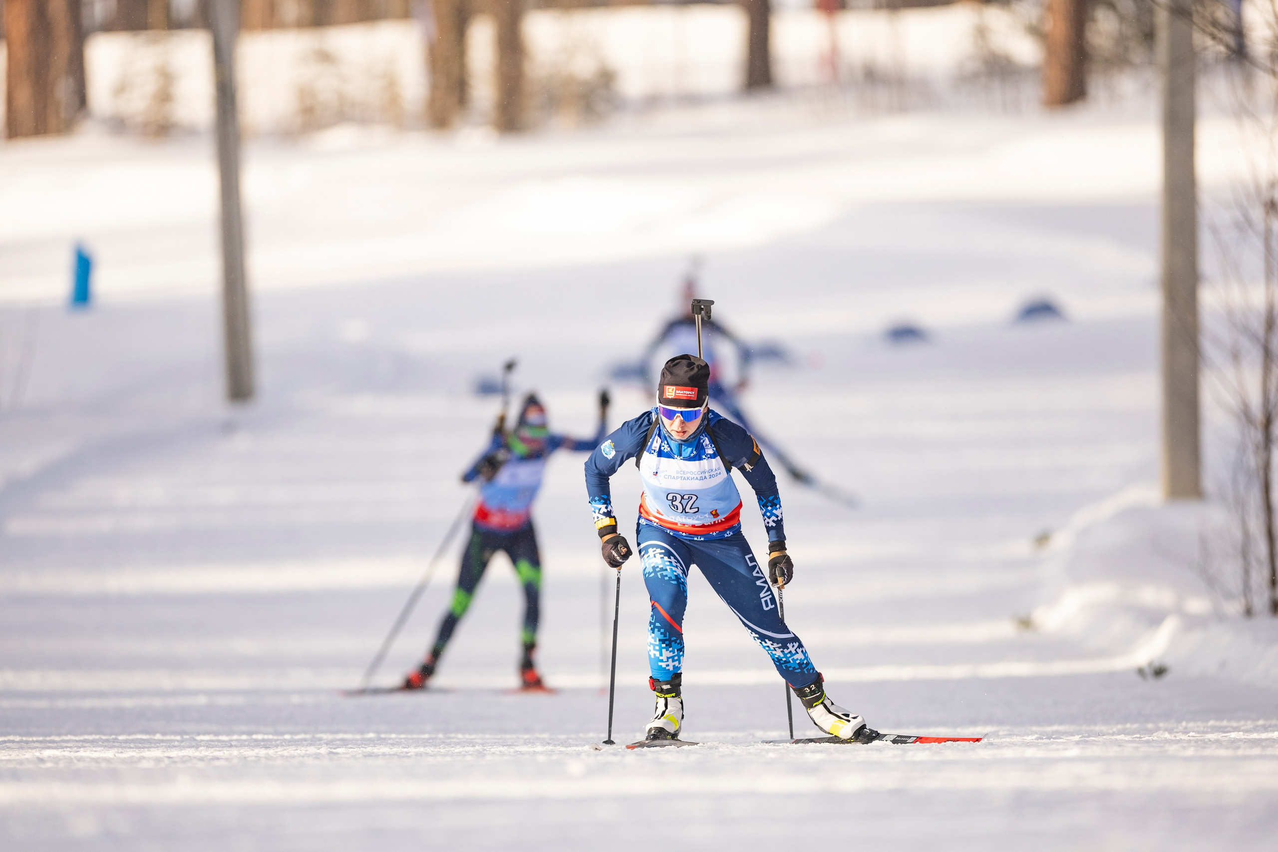 Всероссийская спартакиада. Гонка преследования женщины. Спортивный репортажный фотограф Казань Нафис Сиразетдинов