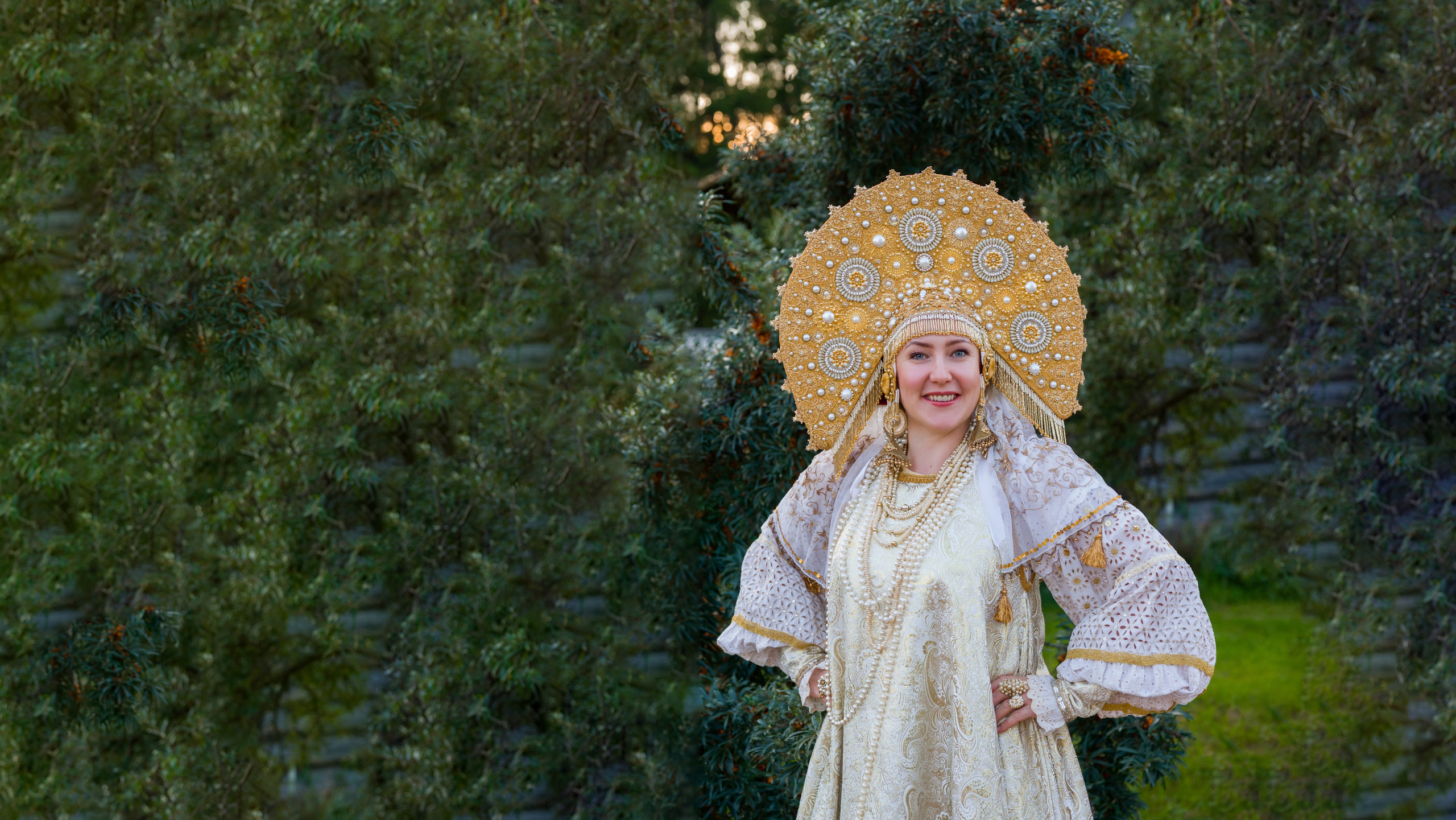Фотосессия в русском национальном наряде. Фотограф Юлия Кондратьева