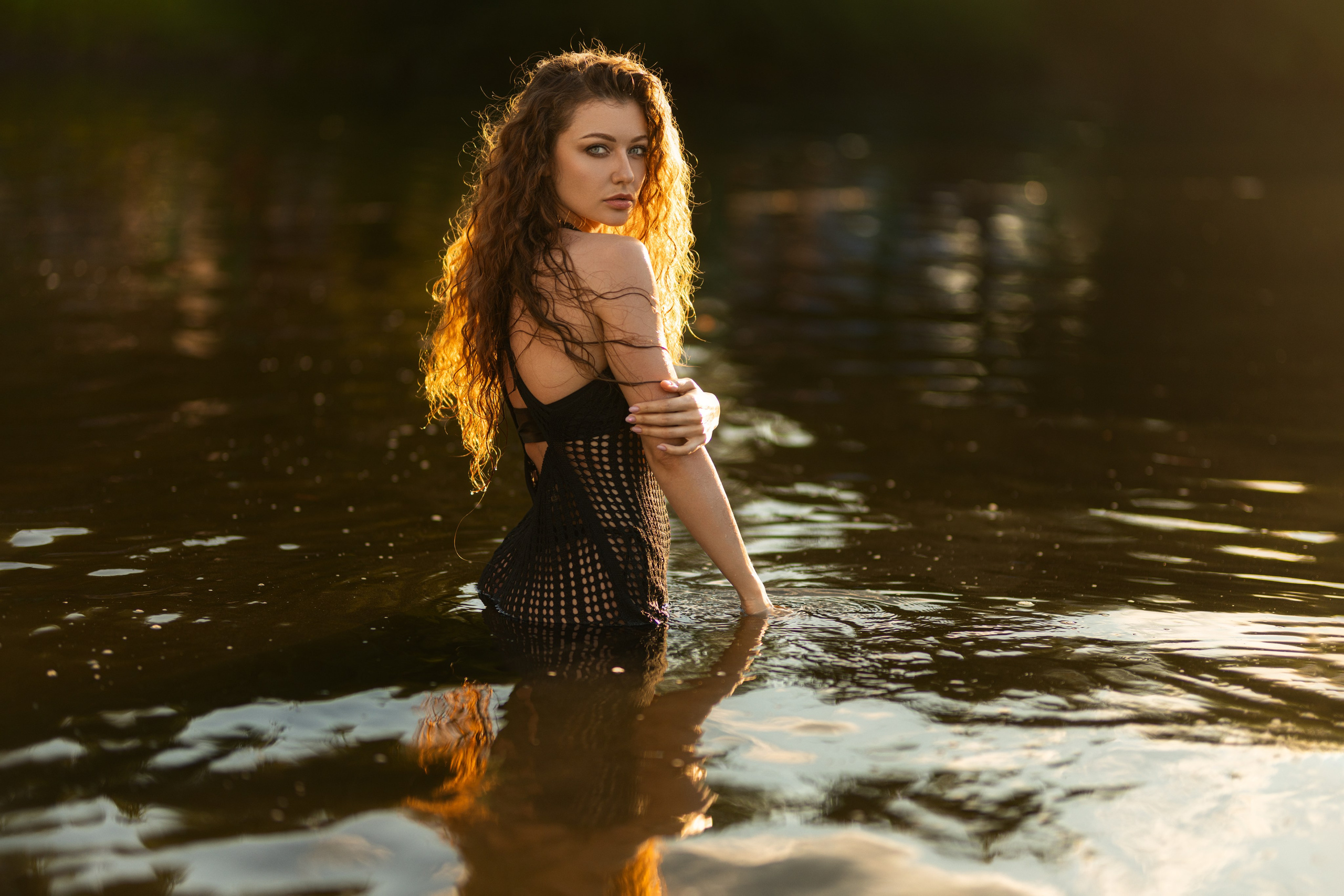 Съемка с Дианой у водоема на базе отдыха в формате для «себя». Дмитрий Шульгин, портретный фотограф в Воронеже