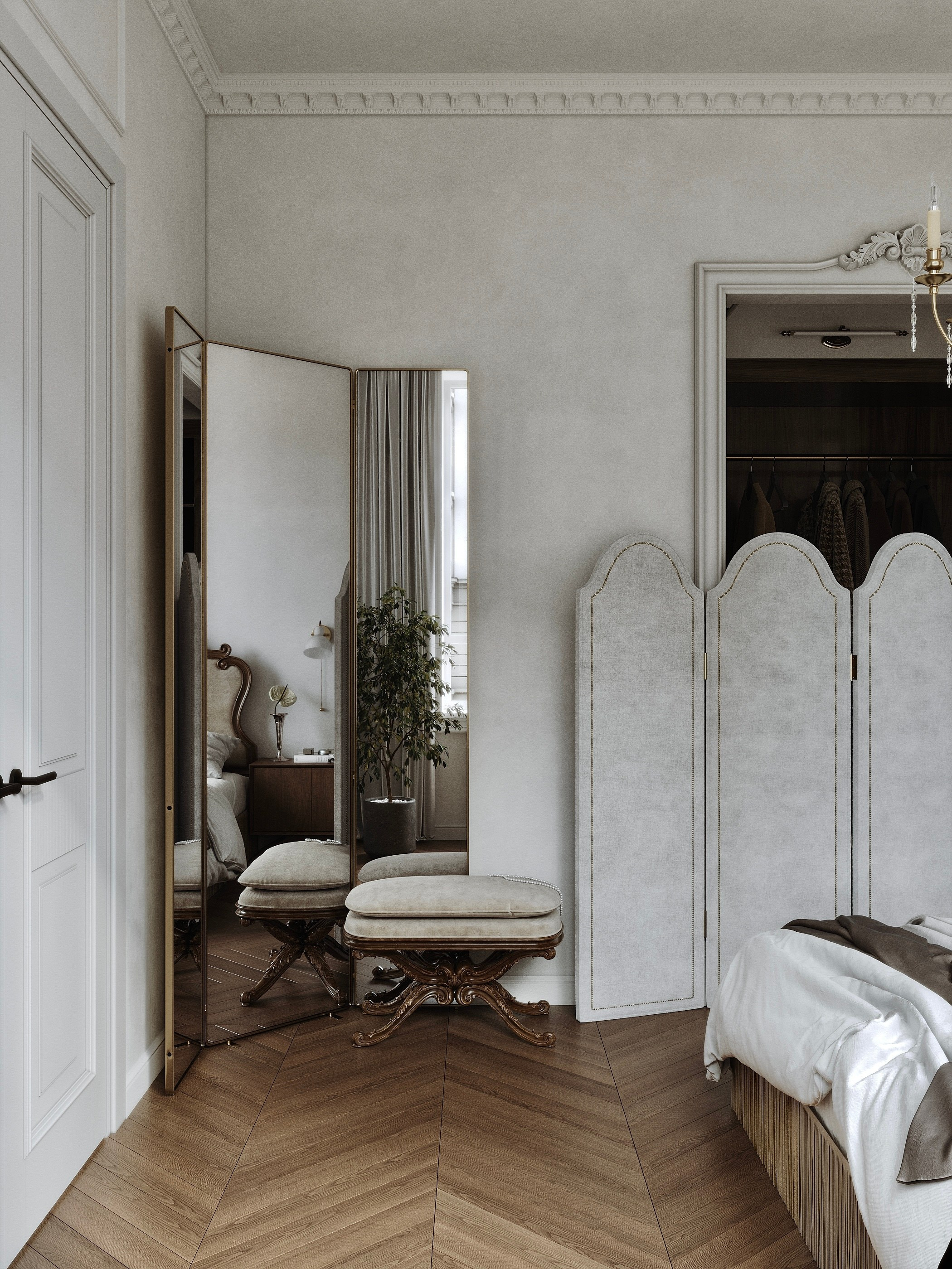 Спальня ЖК «Опера» г. Тюмень. 3d визуализатор Валерия Романова