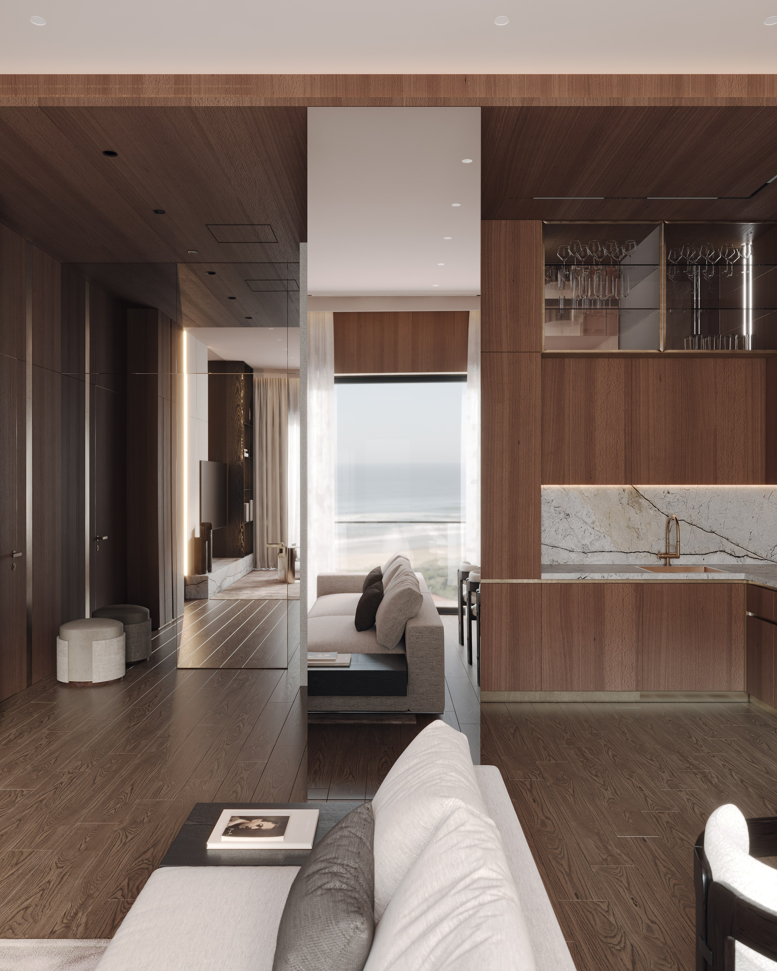 Квартира в Баку. 3d визуализатор интерьера Нургалиева Диана