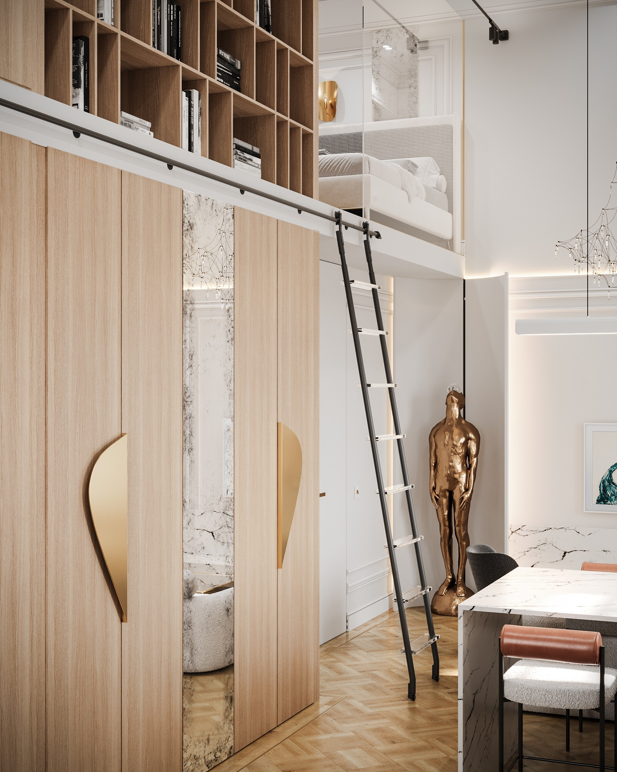 2-х этажная квартира. Студия 3D визуализации