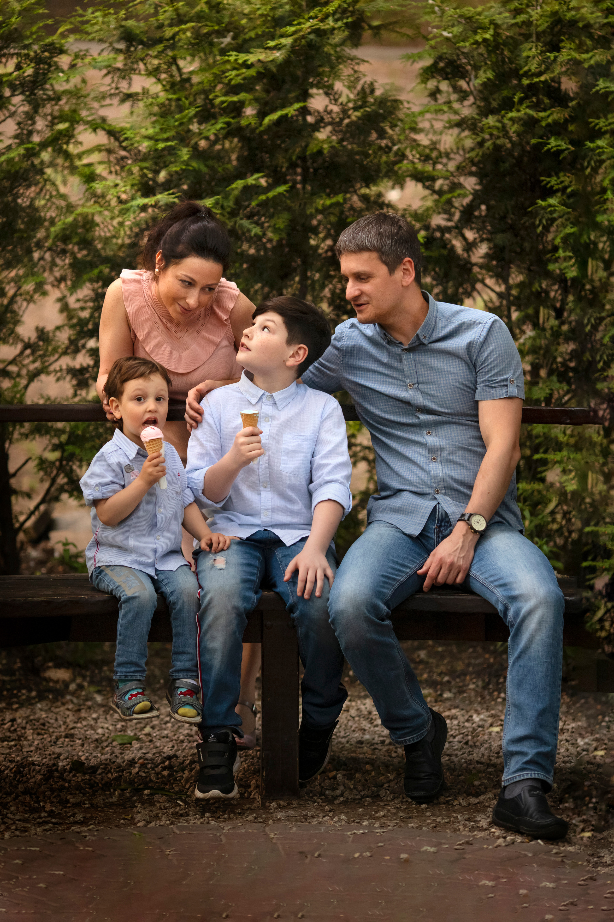 Семейная прогулка в парке Динамо — Лена и ее семья. Алена Полозкова — семейный фотограф в Воронеже и Москве