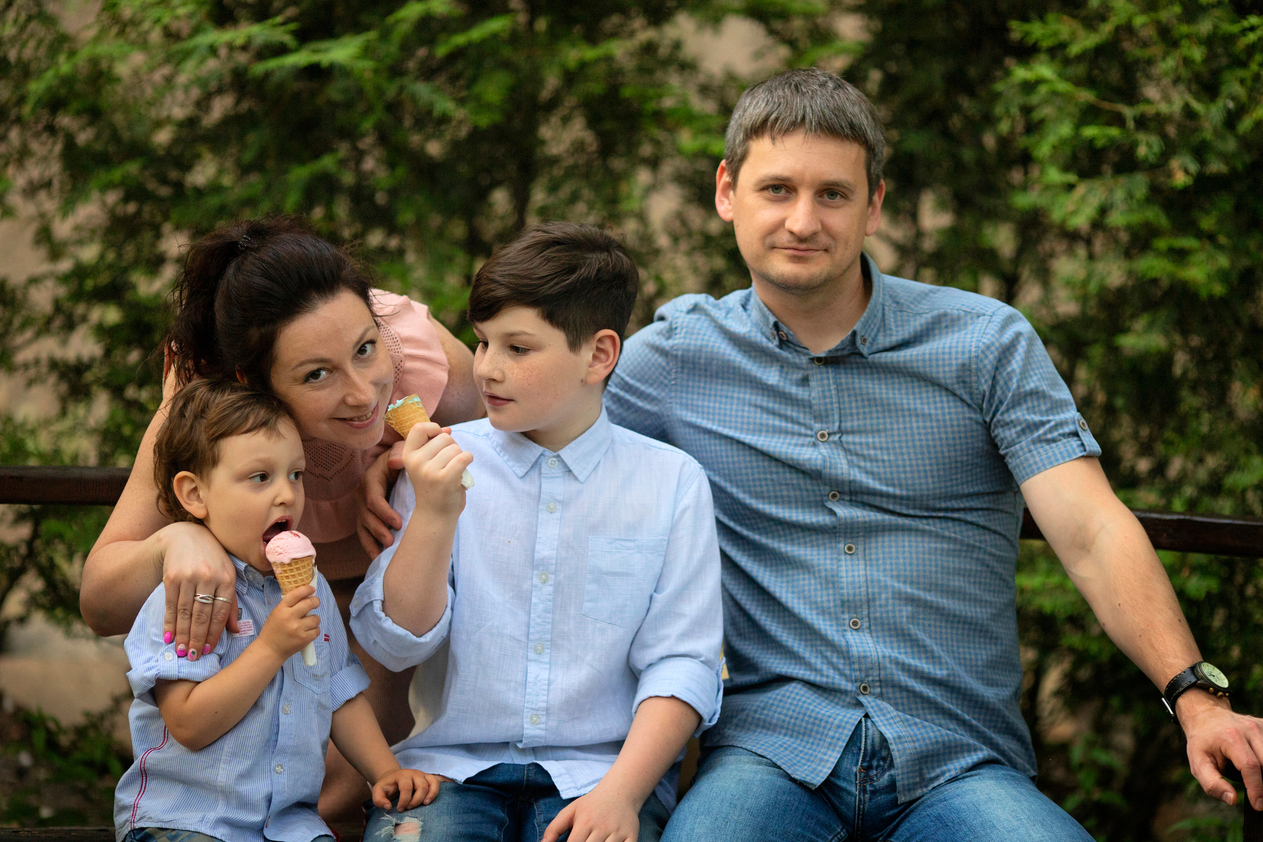 Семейная прогулка в парке Динамо — Лена и ее семья. Алена Полозкова — семейный фотограф в Воронеже и Москве