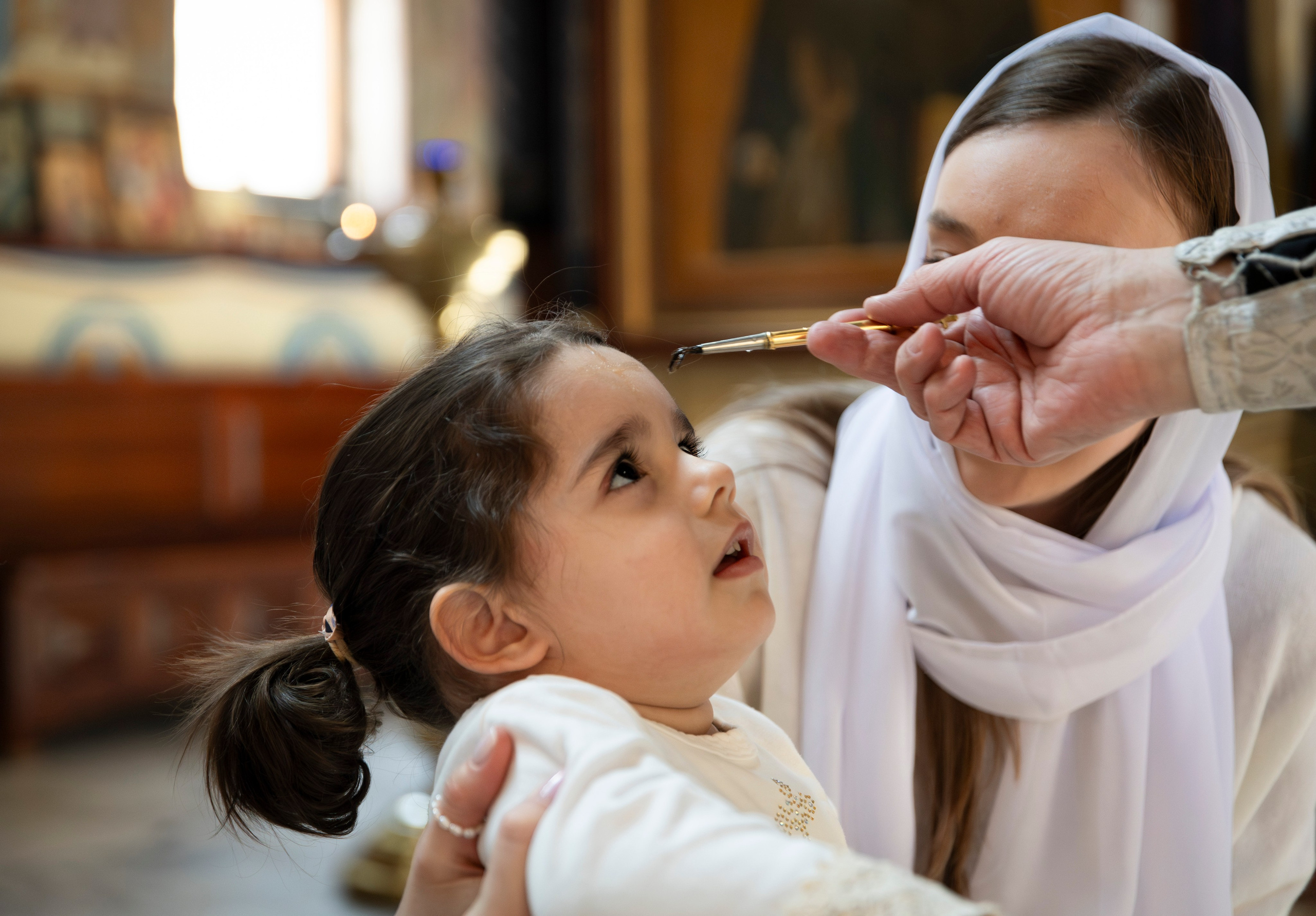 Крещение Эмилии. ТОП Фотограф на Крещение и Венчание Железногорск Алексей Мещеряков