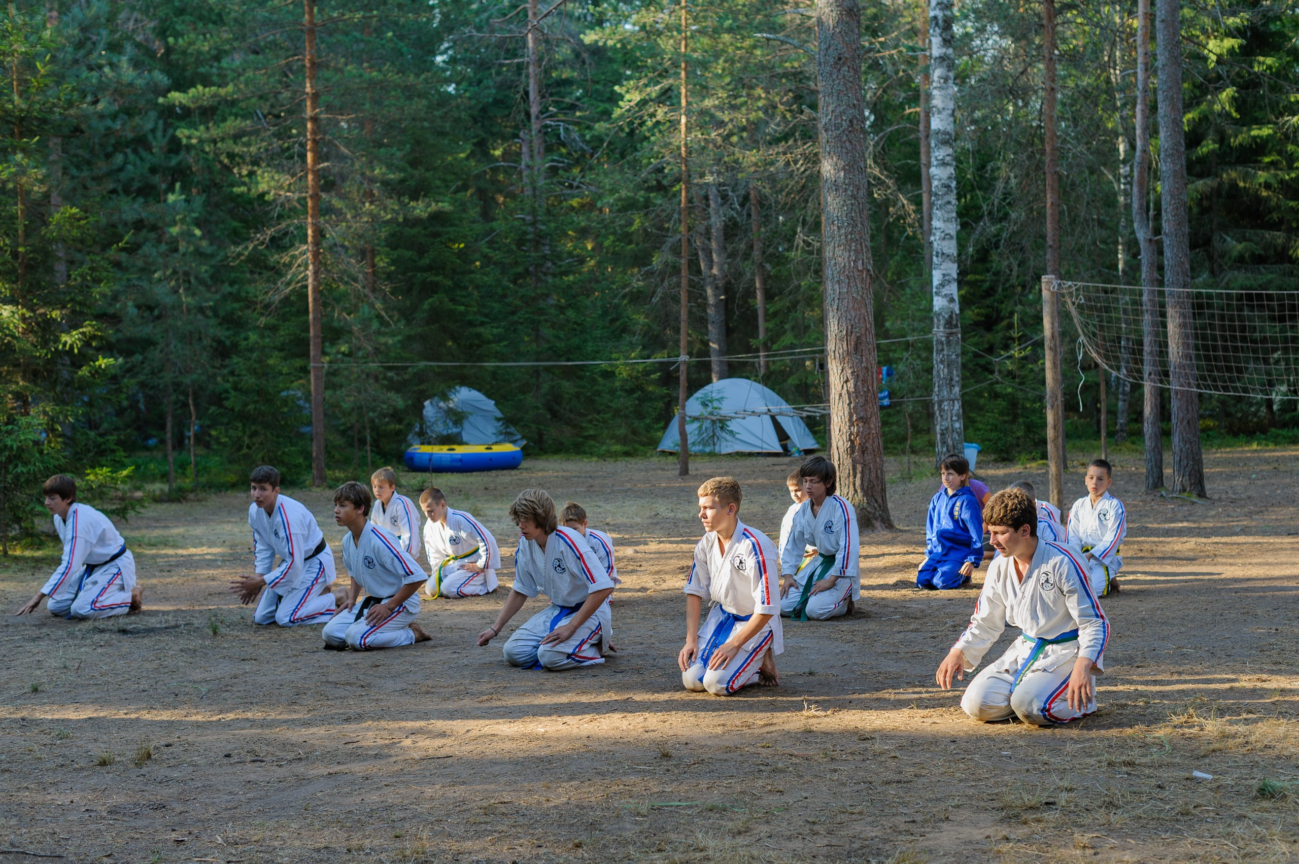 Летние тренировочные боры Школы Боевых Искусств «МОН», Валдай 2010 г. тренировки