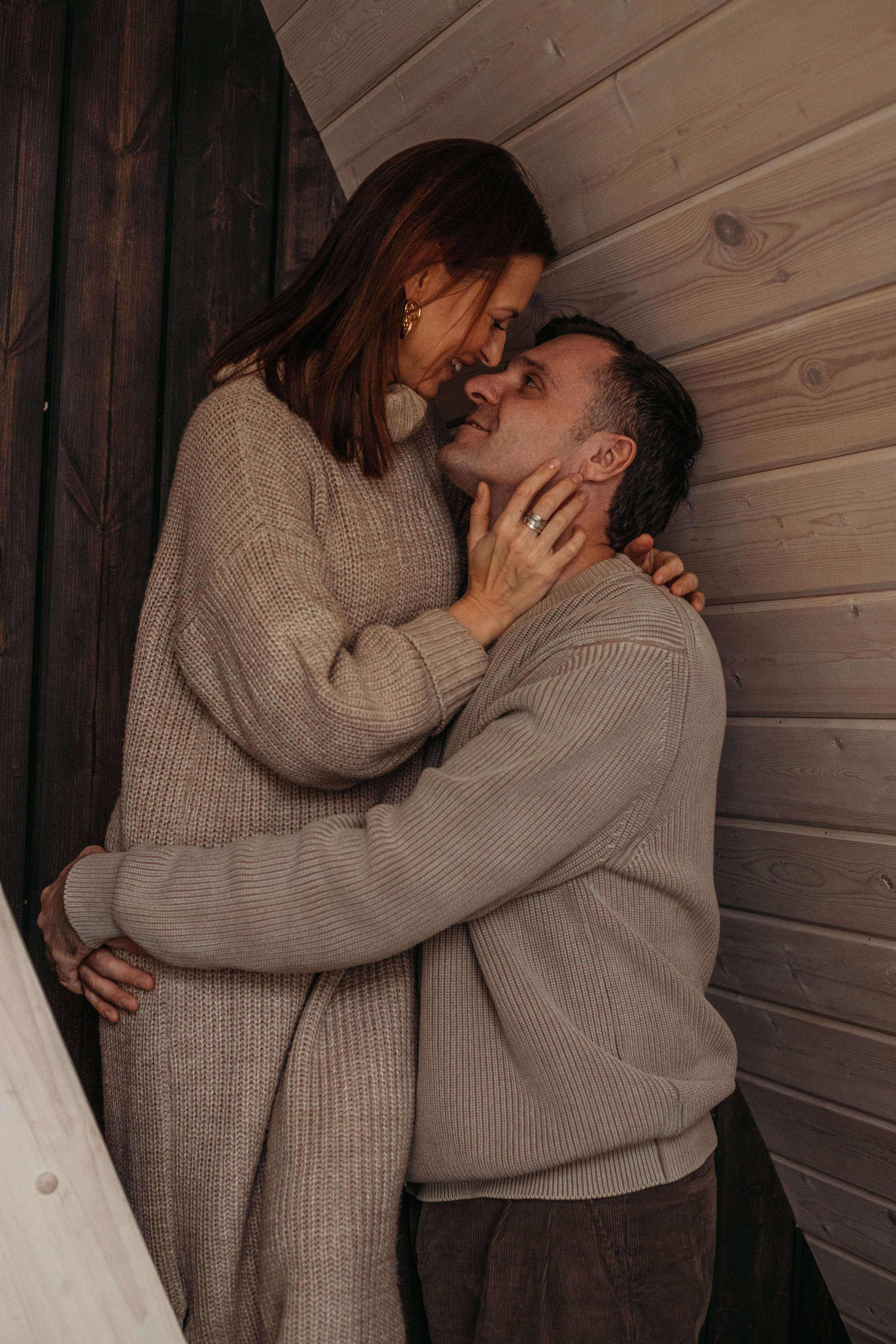 Новогодняя съемка в домике, для семьи Вероники. Венера Гайн. Репортажный фотограф  Тюмень. Обучение фотографии с 0