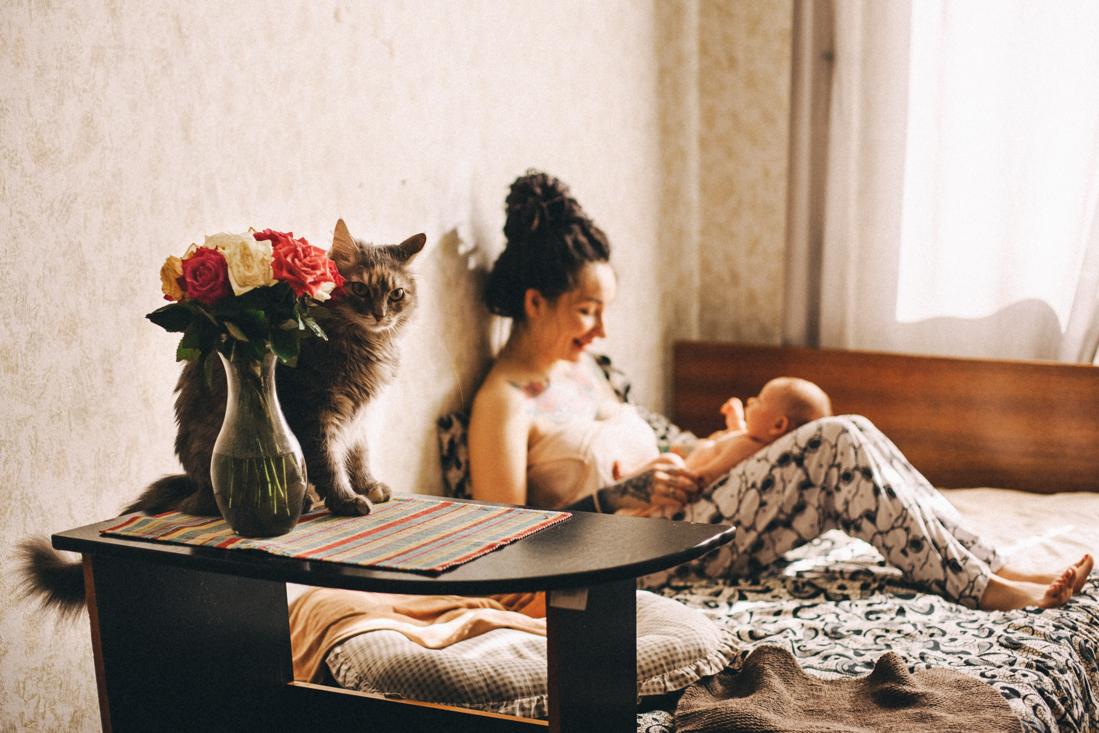 Про любовь и молоко. Семейный фотограф, фотограф родов, репортажей фотограф в Санкт-Петербу