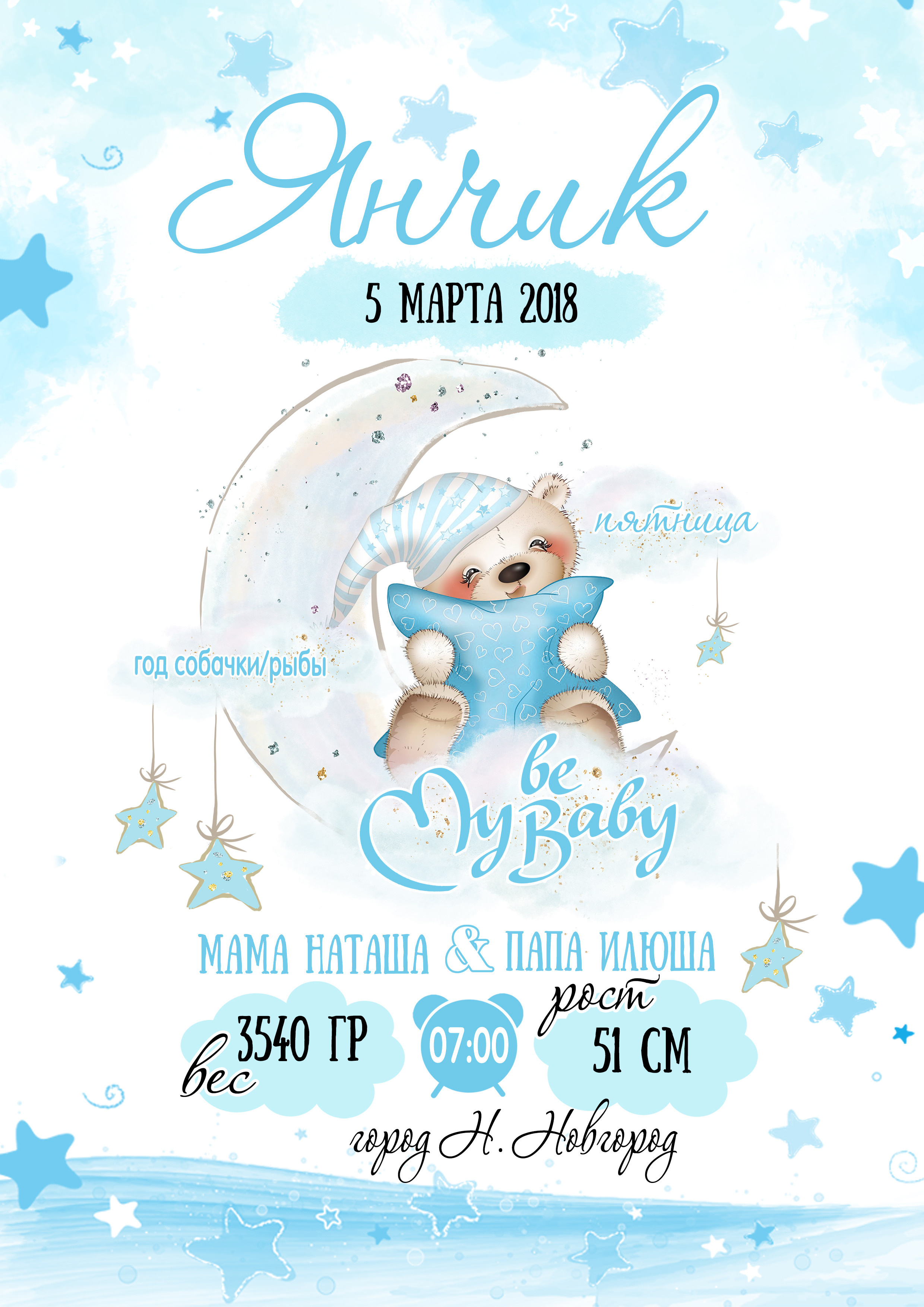 МЕТРИКА ДЛЯ МАЛЫШЕЙ. Свадебный, семейный фотограф в Дзержинске, Нижнем Новгороде Наталья Хр