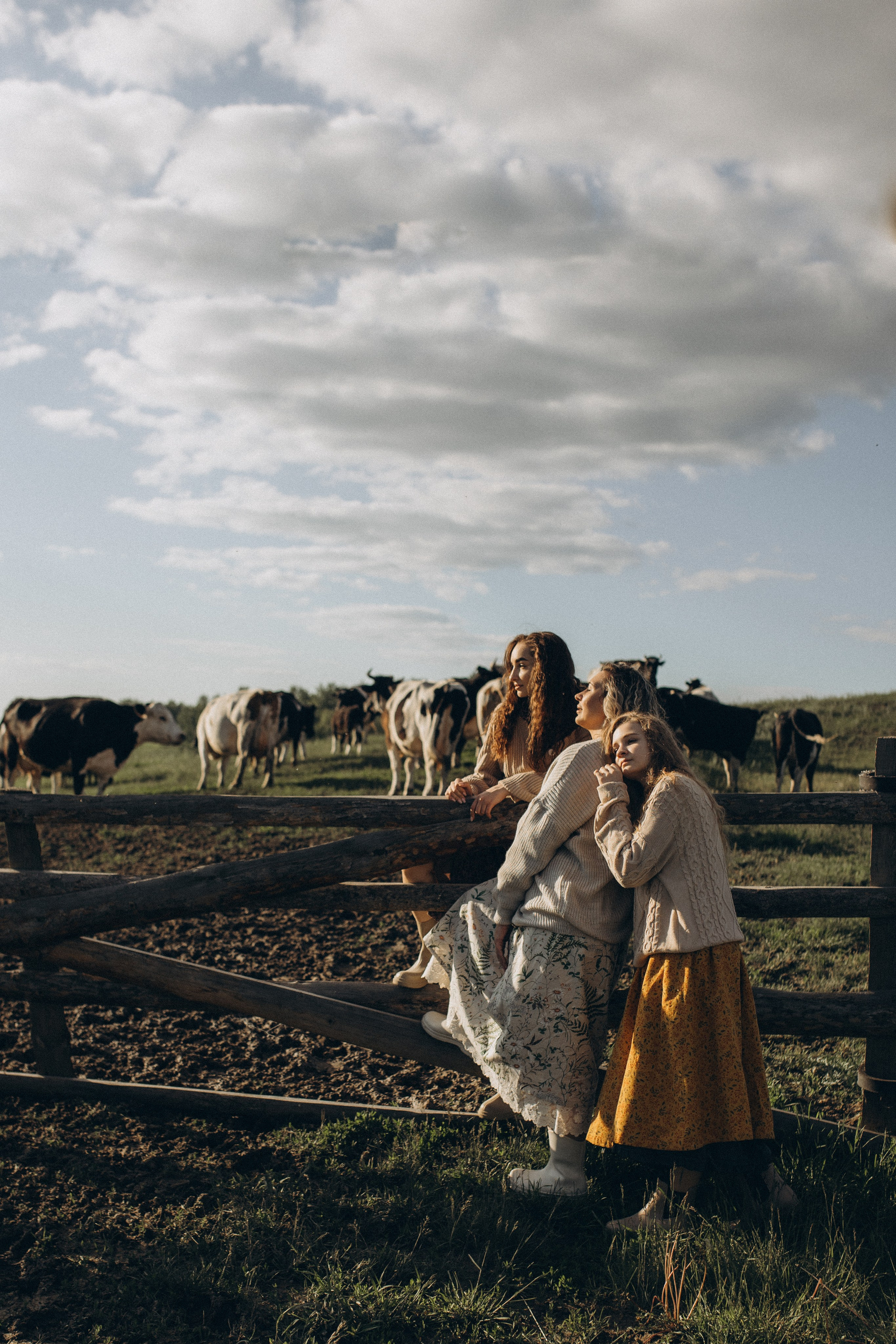 Настя с Дарьей и Ульяной. Семейный фотограф lifestyle в Новосибирске Елена Шпилевая