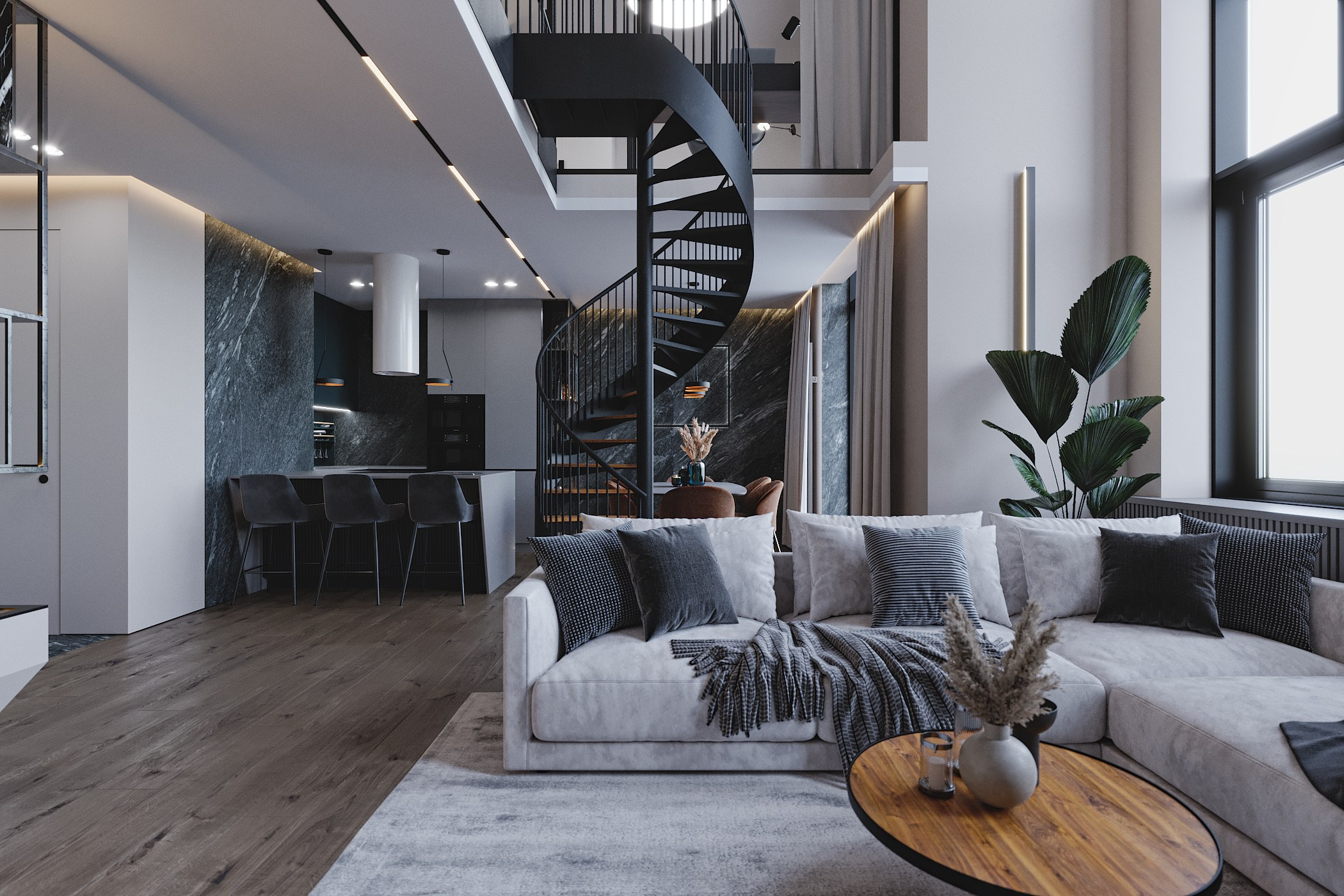 Проект YAR. Дизайн интерьера в Новосибирске, Мире, Онлайн | Студия дизайна интерьера TWOREZ