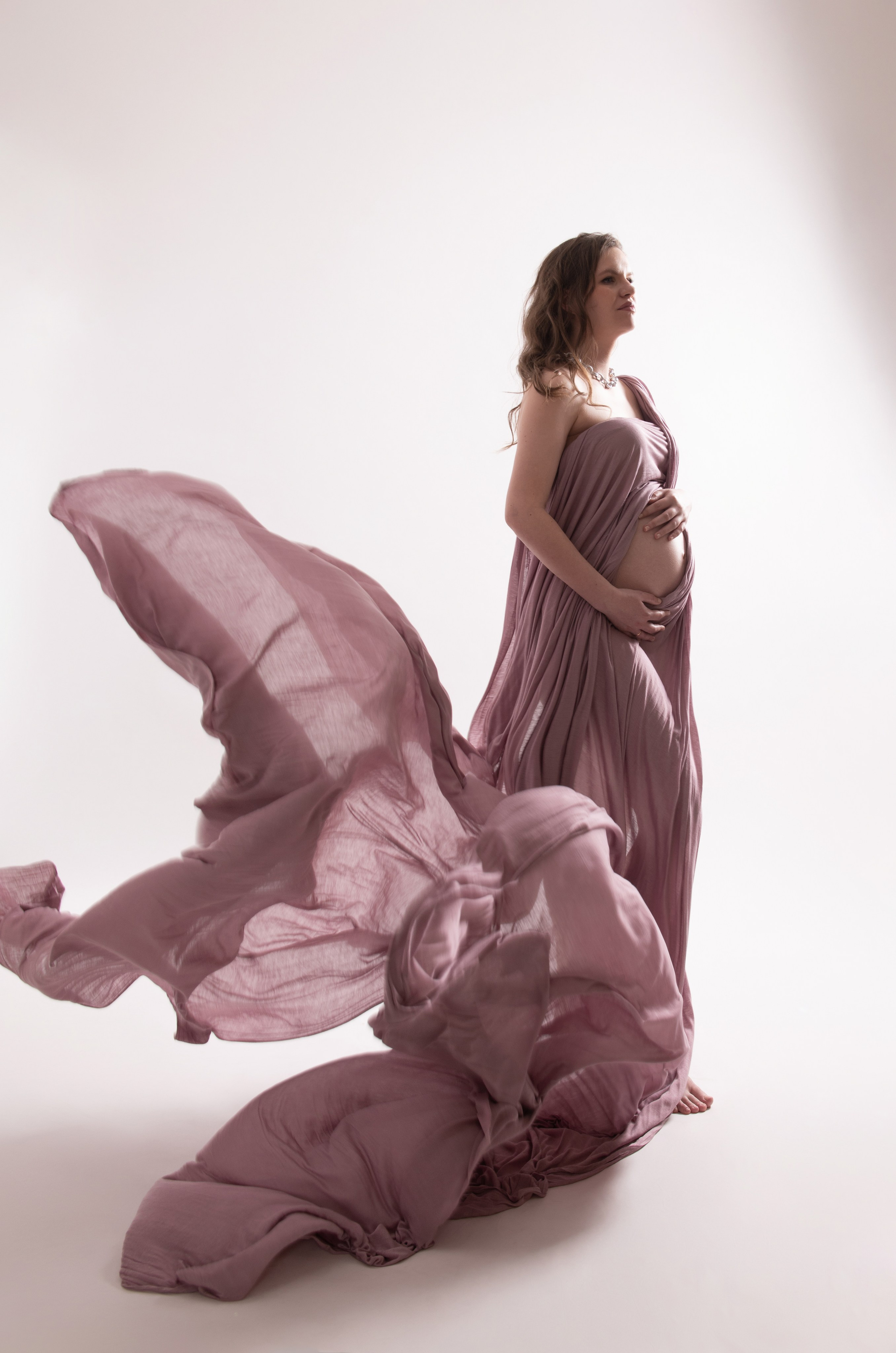 Платья — ткани — аксессуары. Фотосессия беременности — Крылова Натали — Москва