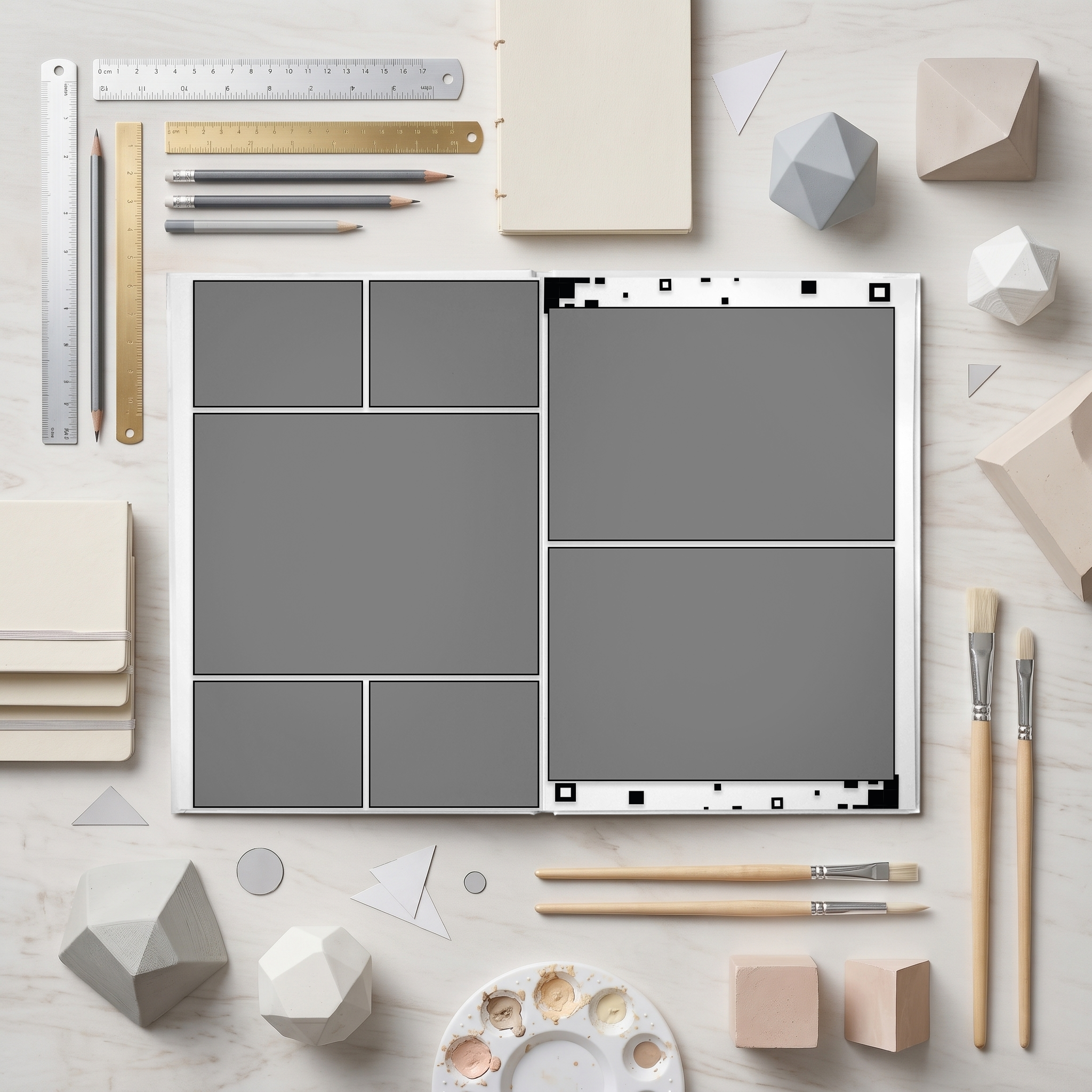 038 Geometric II. Дизайны, psd шаблоны школьных и выпускных альбомов и обложек