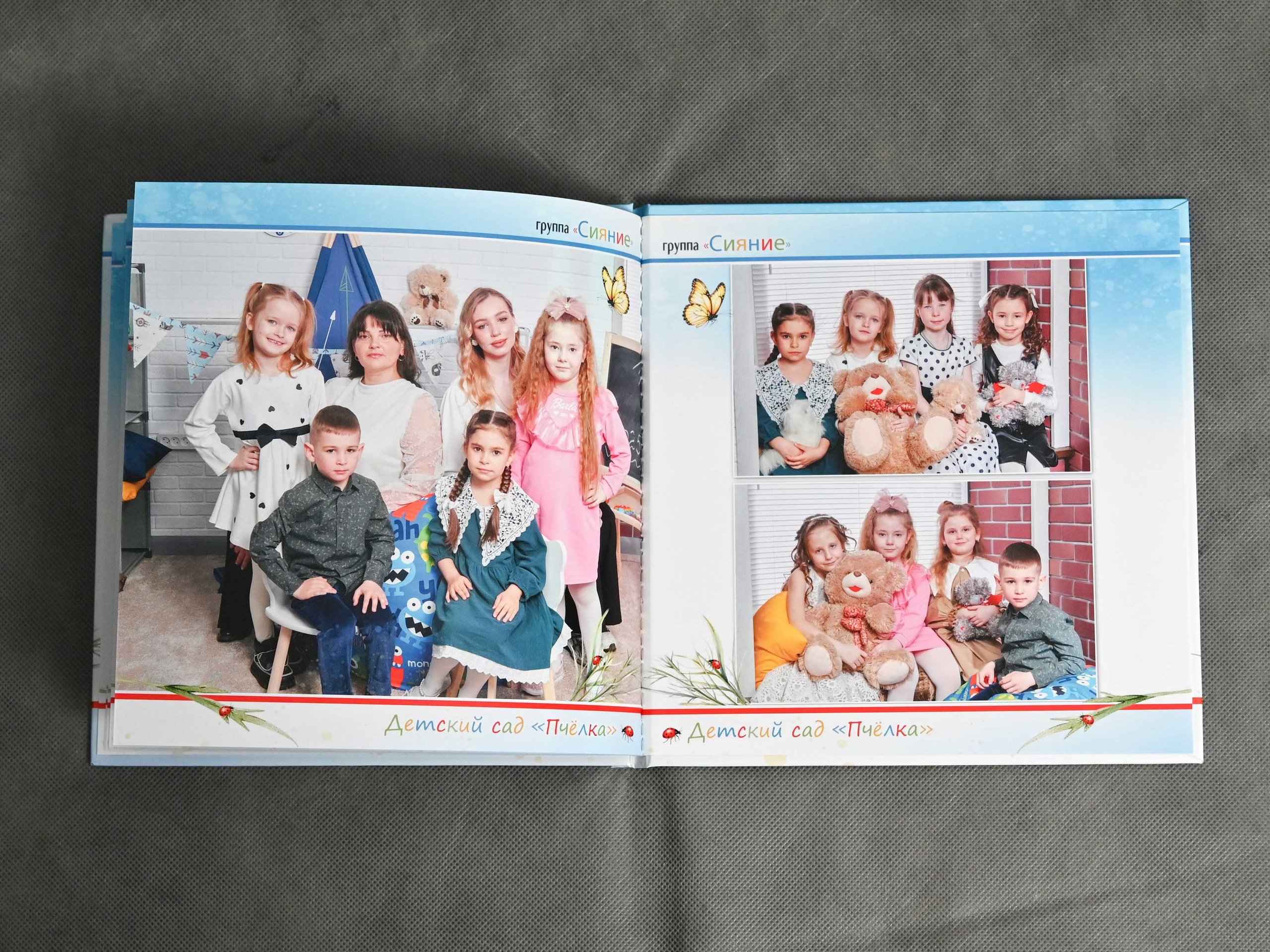 Книга с мягкими журнальными страницами 23×23см. Количество страниц — 16. Цена -2300р. Школьные фотоальбомы в Мичуринске