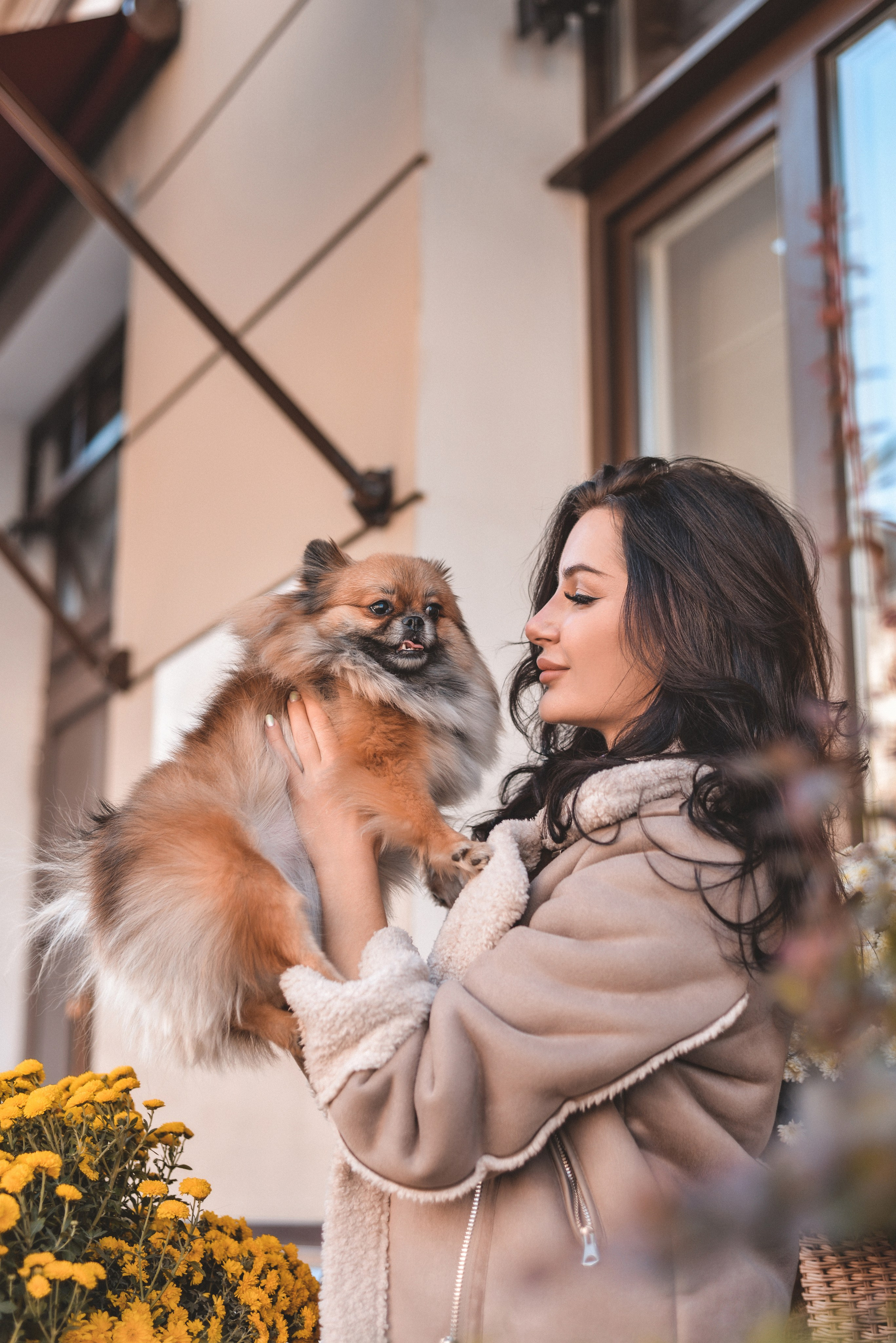 Алина с Кнопкой прогулка. Семейный и свадебный фотограф Галина Абакумова, фотосессии в Белгороде