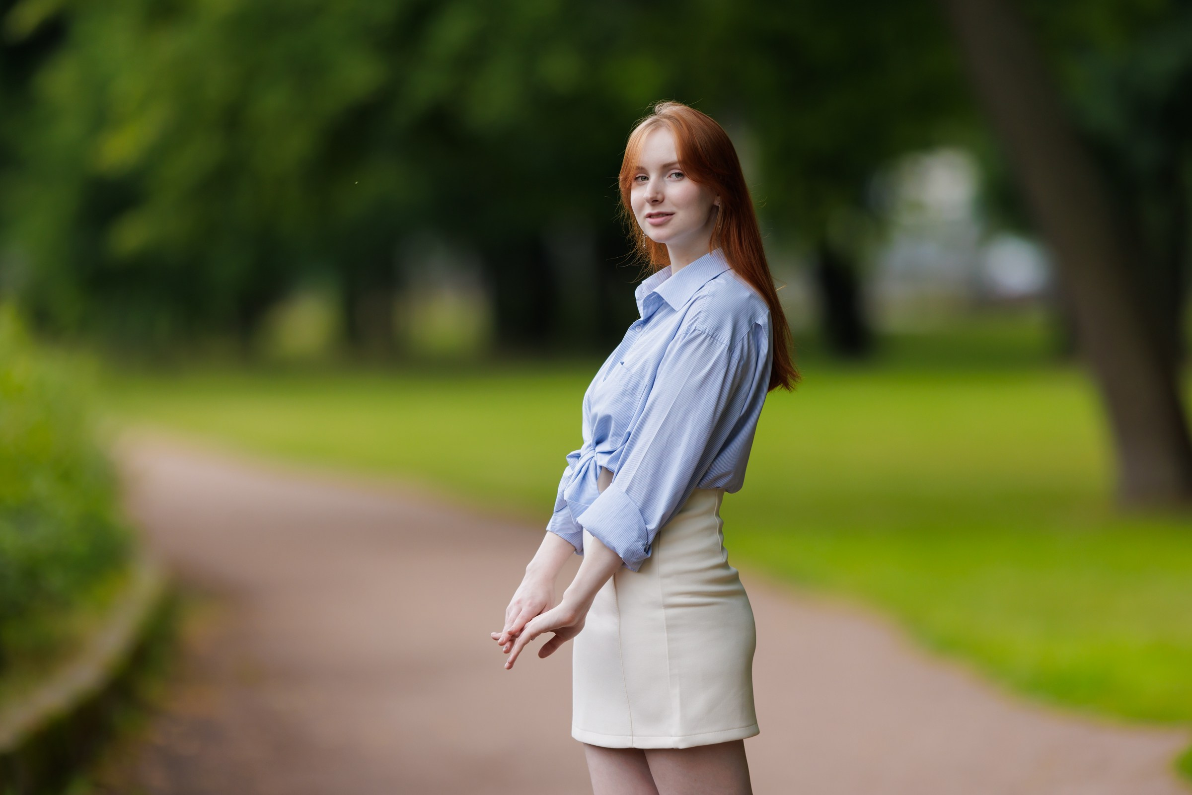 Маша Исаева. Петровский парк. Портретный фотограф в Санкт-Петербурге Александр Быстрицкий