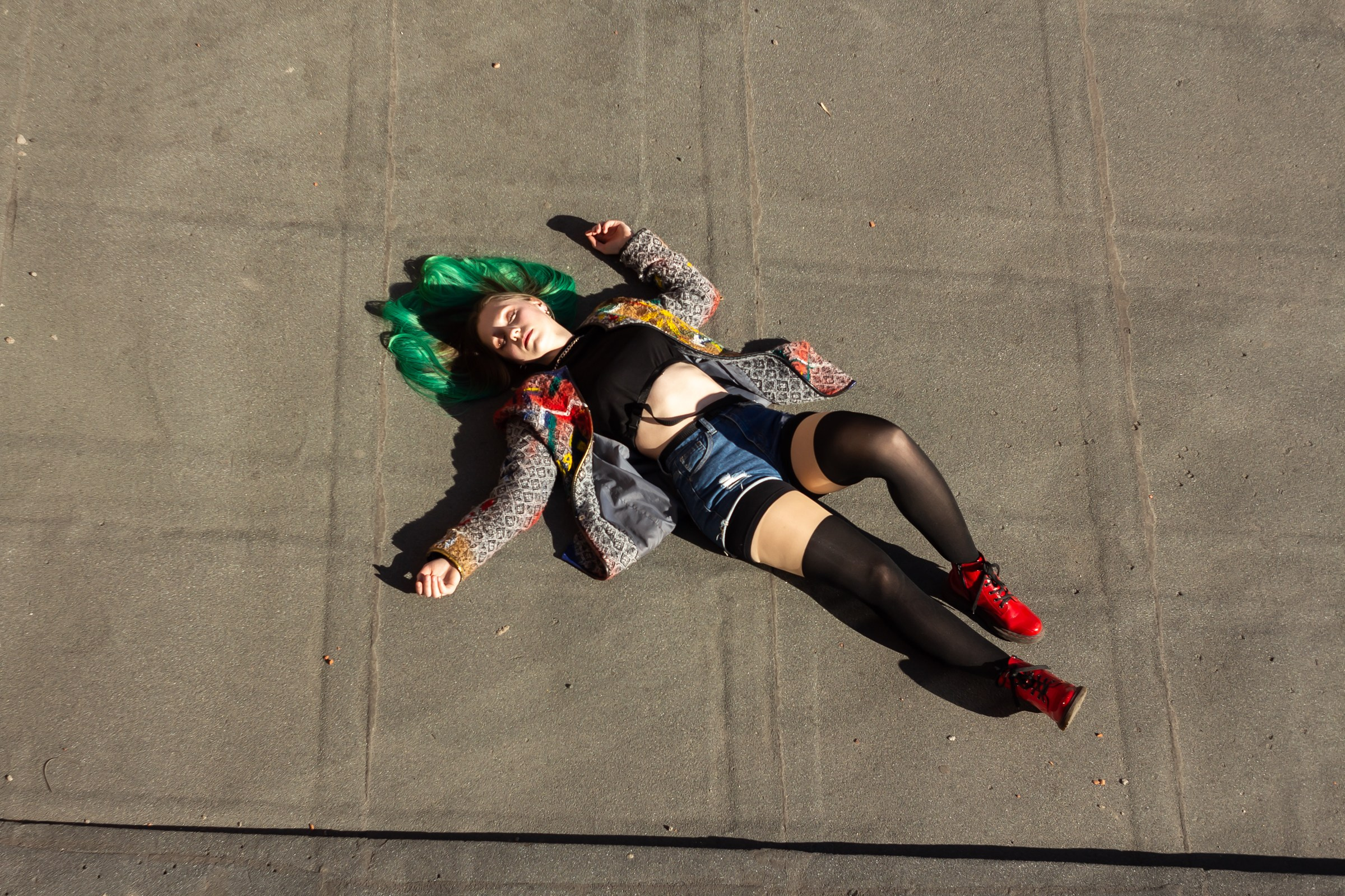 Настя Павлова. Крыша. Портретный фотограф в Санкт-Петербурге Александр Быстрицкий