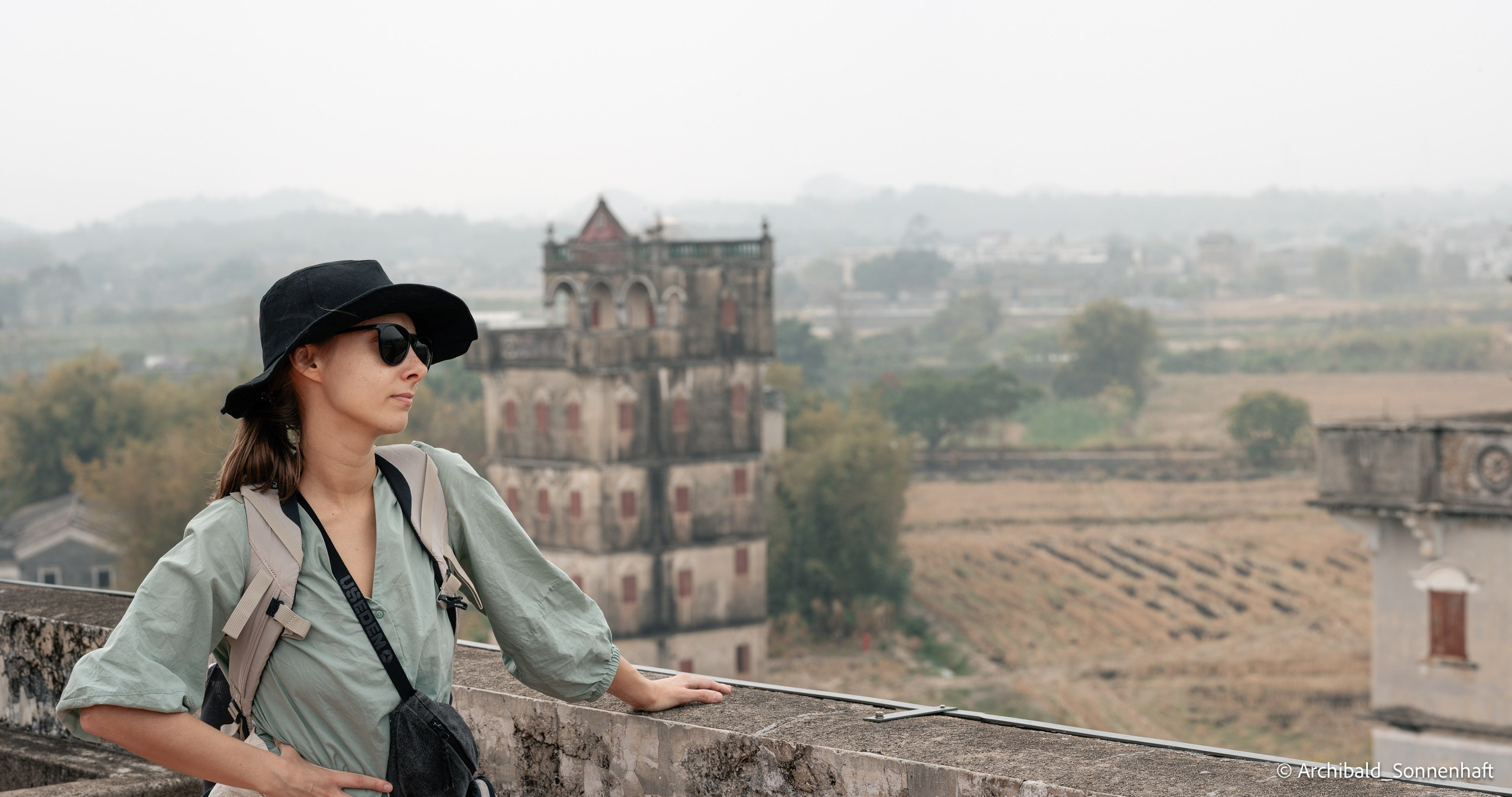 Diaolou in Kaiping. Photographer in Guangzhou, China. Archibald Sonnenhaft
