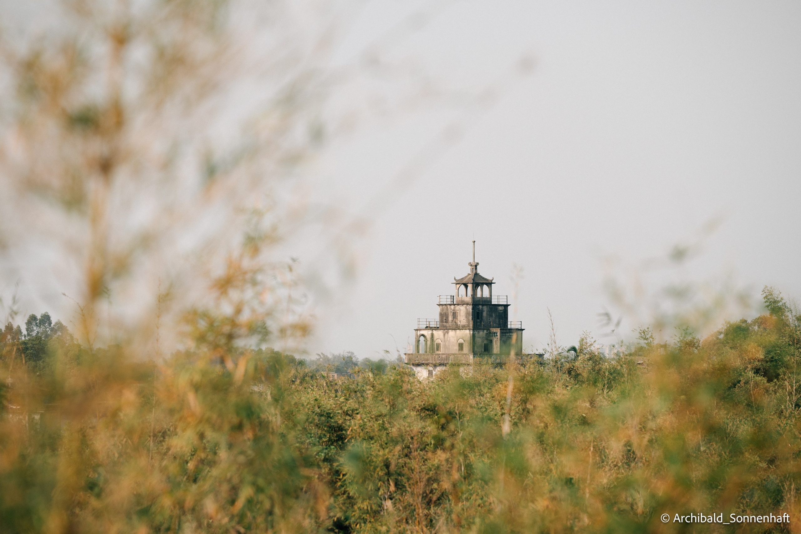 Diaolou in Kaiping. Photographer in Guangzhou, China. Archibald Sonnenhaft