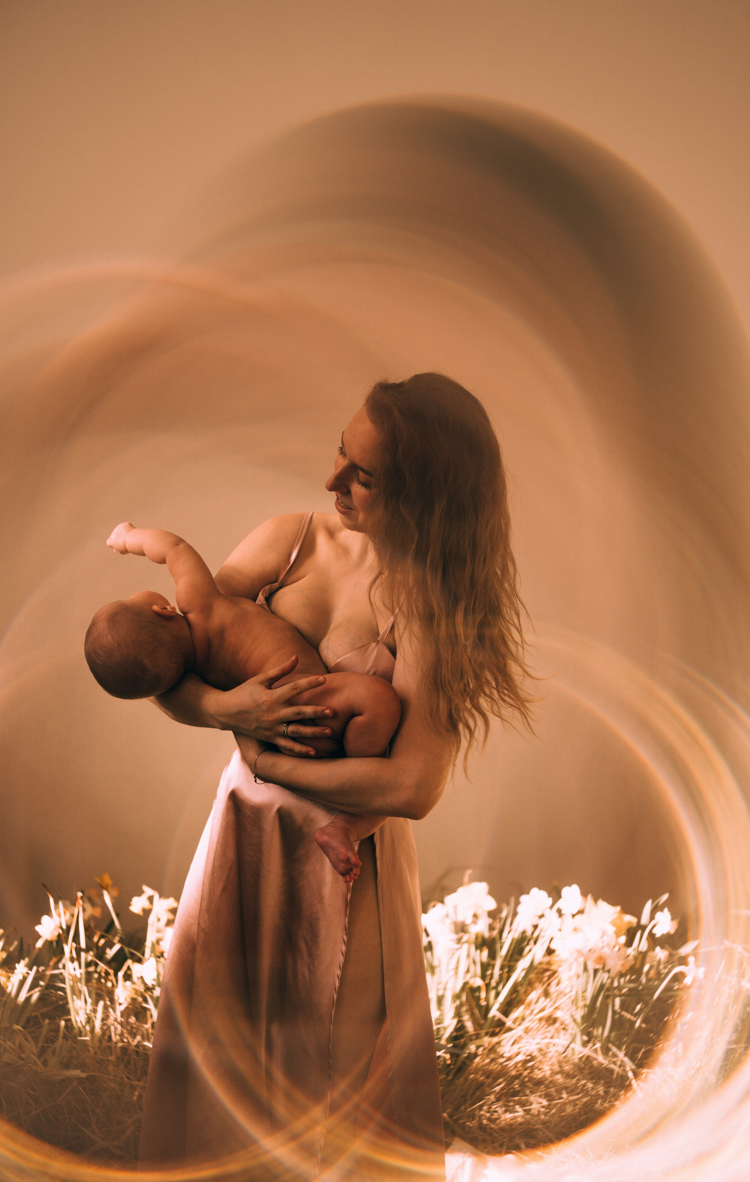 Цветочное материнство. Семейный, ньюборн фотограф, фотограф на роды в Москве, Виктория Тюльдюкова