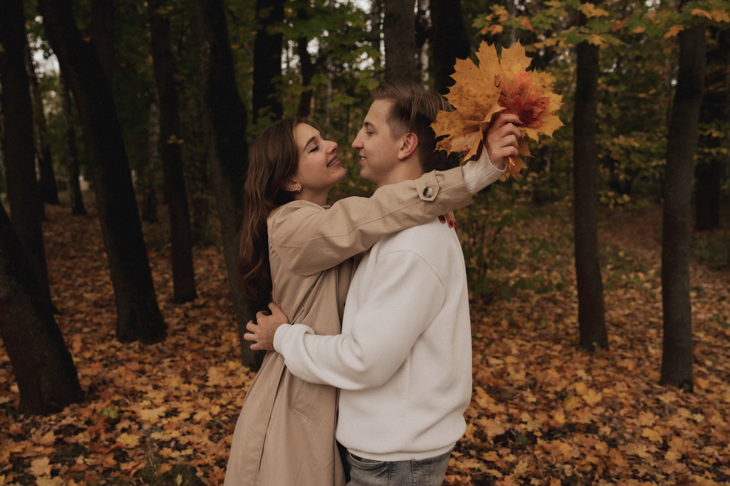 К ♡ А — Осень окутала нас яркими красками любви. Свадебный и портретный фотограф в Москве, Светлана Янковая