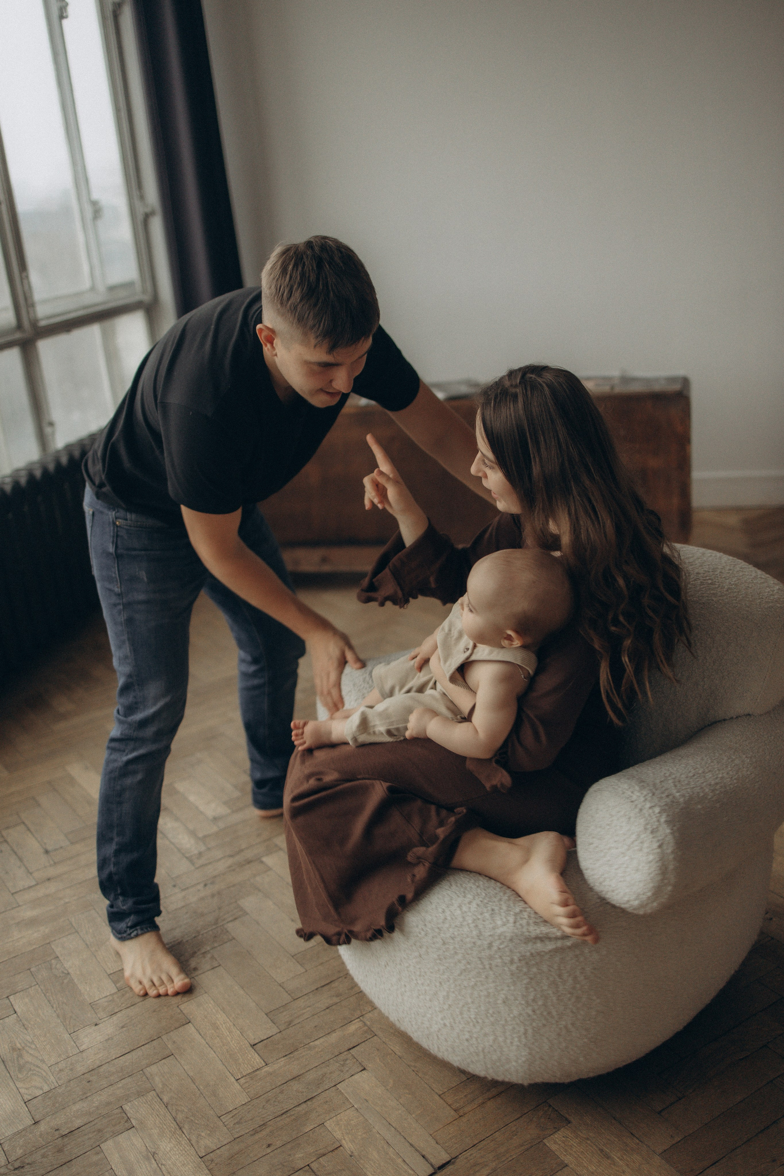 Настя, Никита и малышка Мира. Фотокарточки о вас и о большой любви!