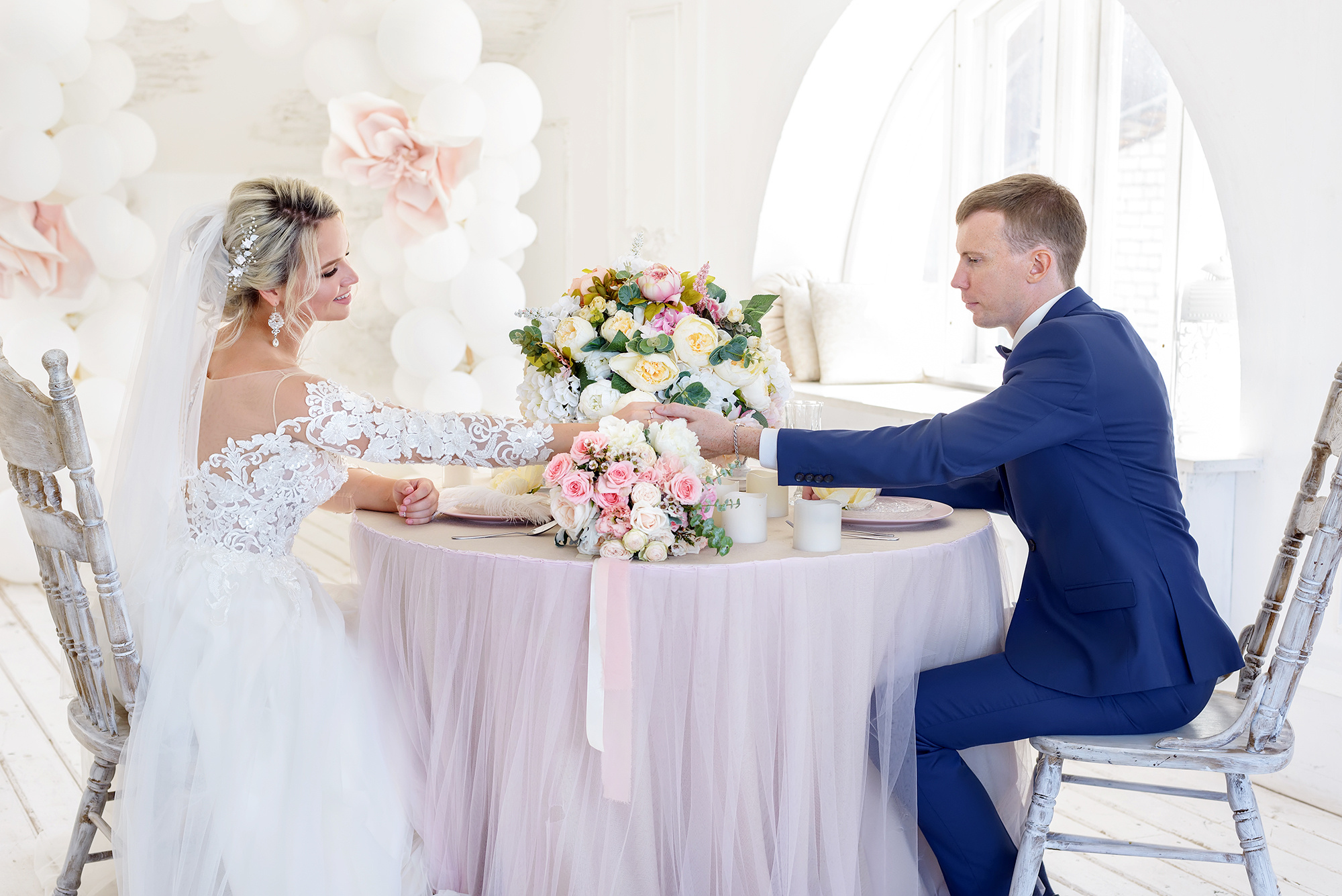 Свадебная фотосессия в фотостудии Мансарда