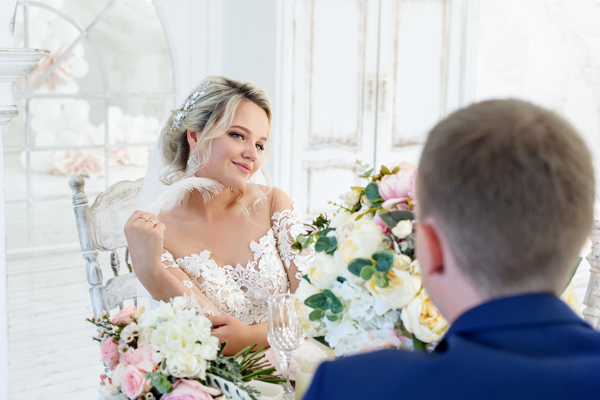 Свадебная фотосессия в фотостудии Мансарда