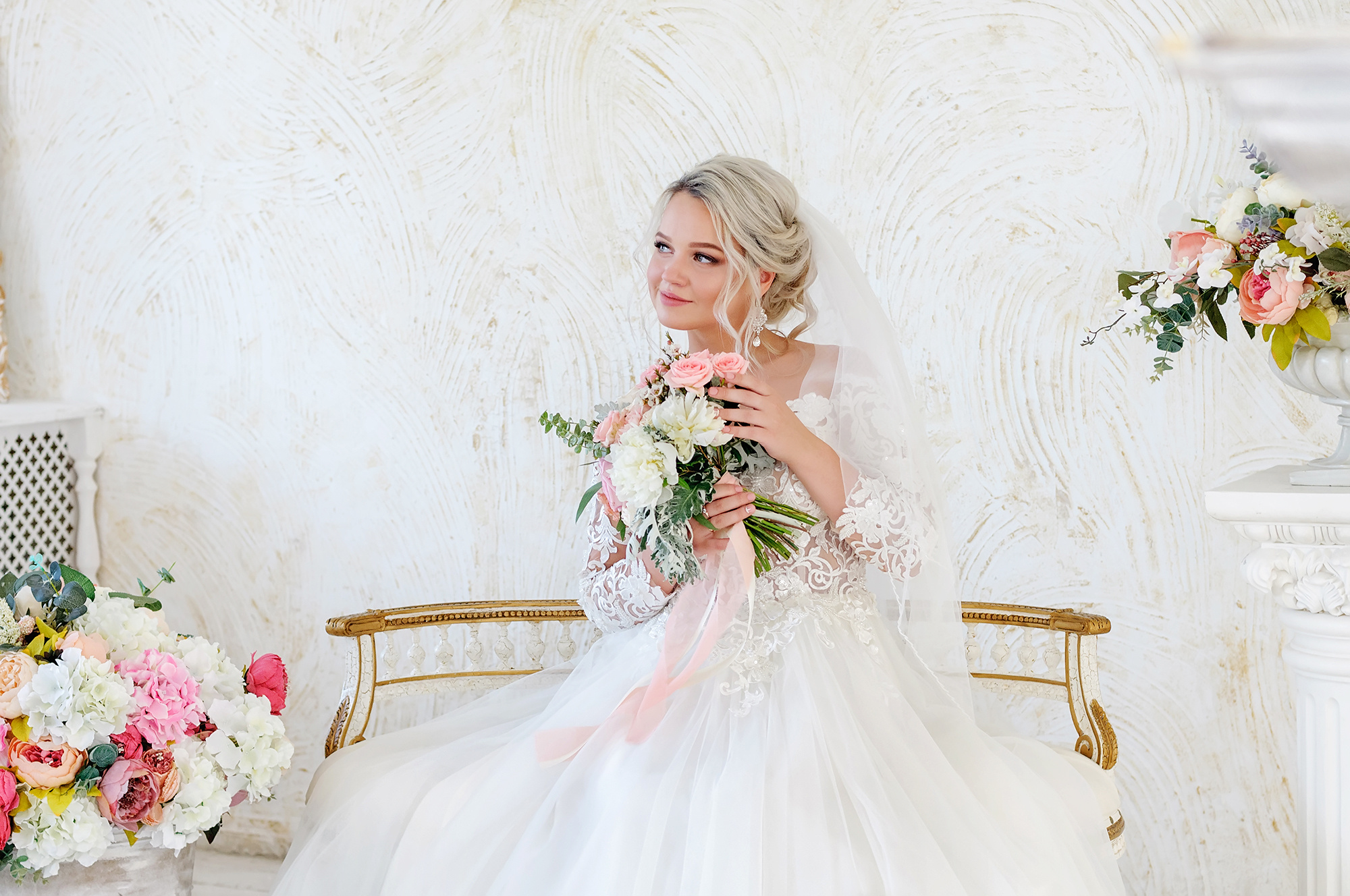 Портрет невесты в фотостудии