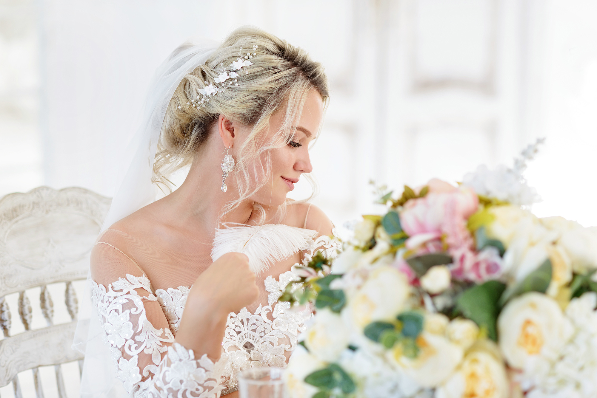 Свадебная фотосессия в фотостудии Мансарда