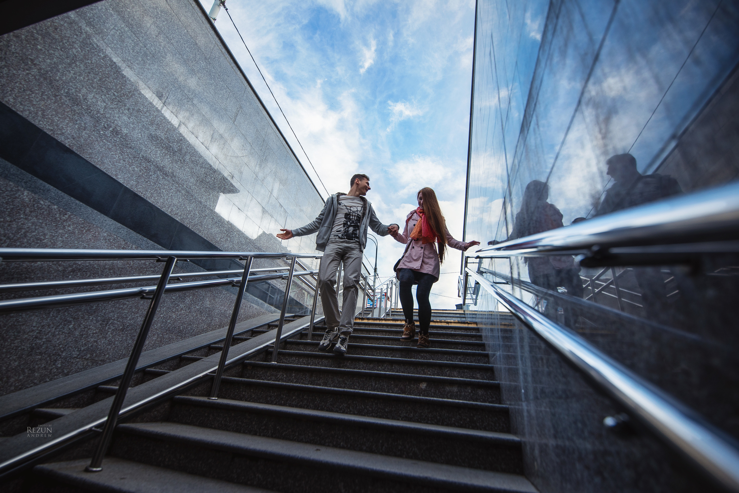 Фонтан - love story Даня и Катя. Фотограф в Краснодаре, Москве, Санкт-Петербурге Андрей Резун