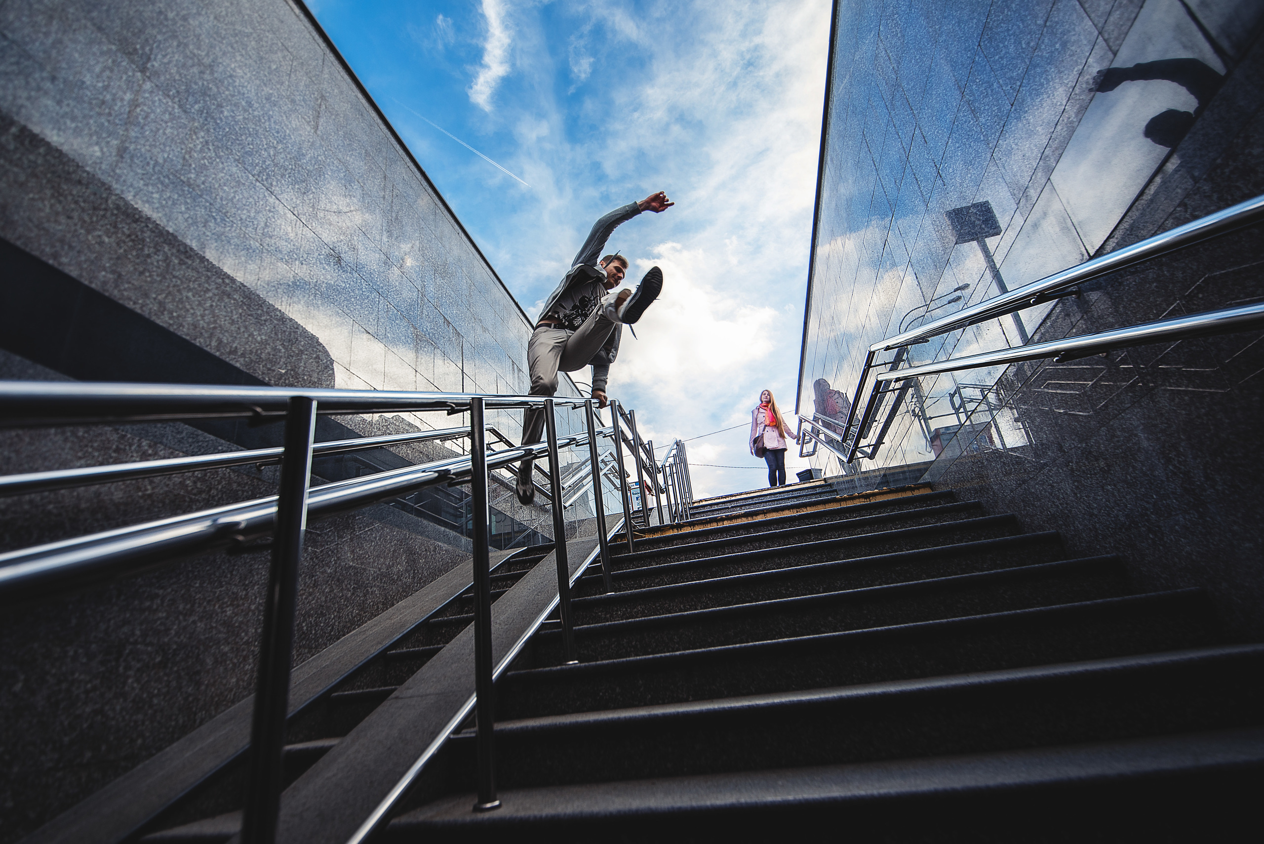 Фонтан - love story Даня и Катя. Фотограф в Краснодаре, Москве, Санкт-Петербурге Андрей Резун