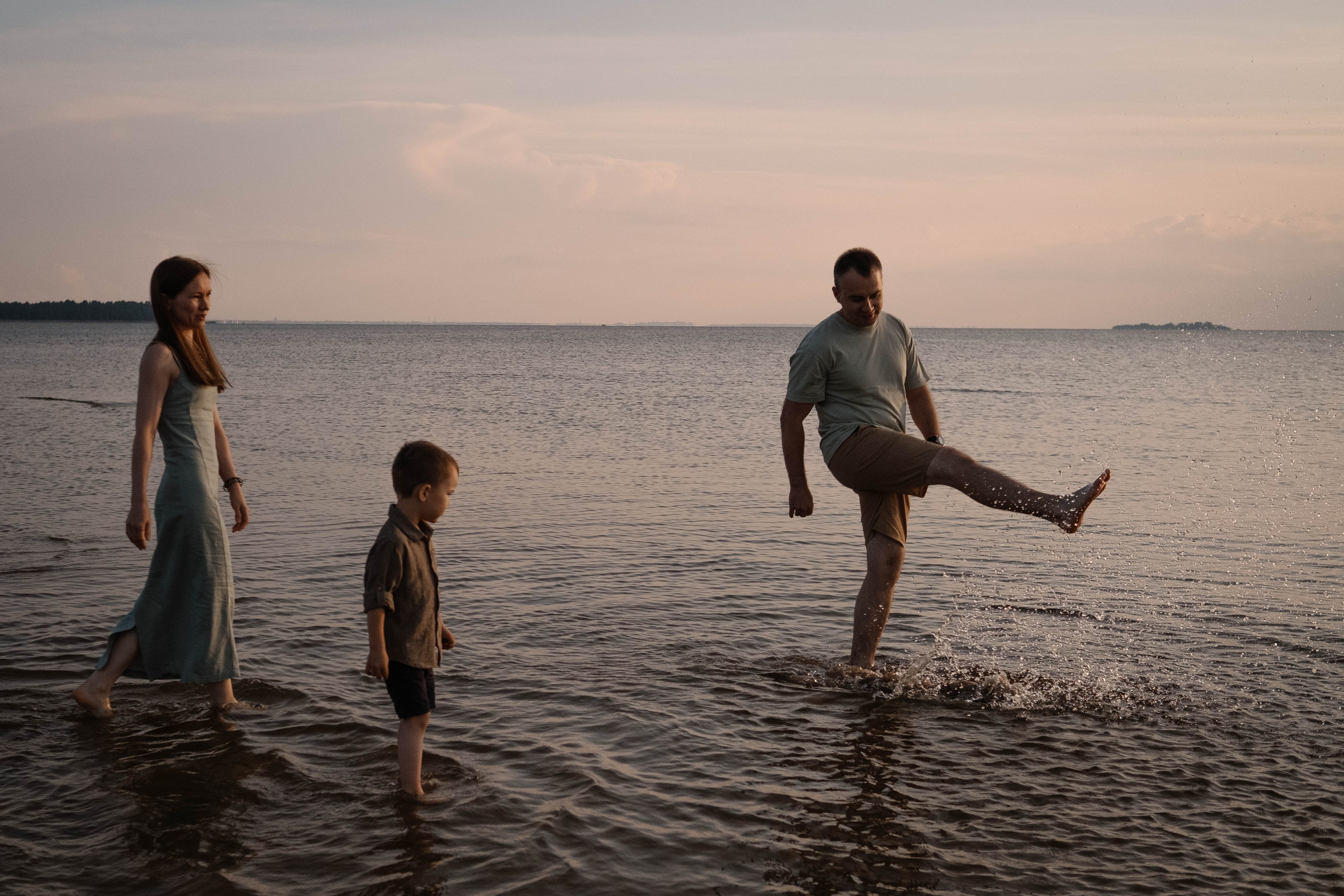 Закат на Заливе. Семейный фотограф в Санкт-Петербурге Дарья Косянчук