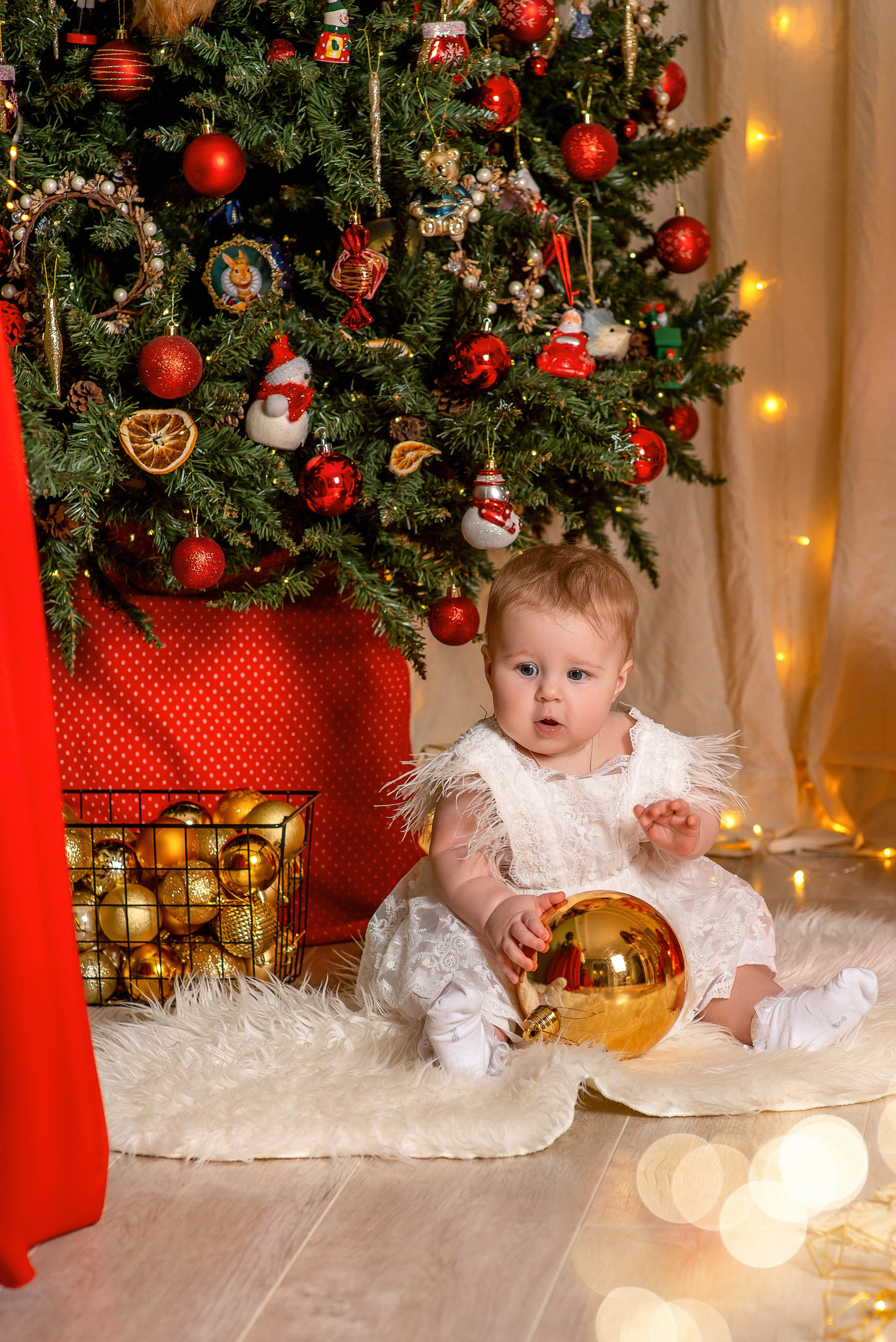 Новый год 2024 — Дарья, Юра и Алисочка. Семейный и детский фотограф Наталья Горда