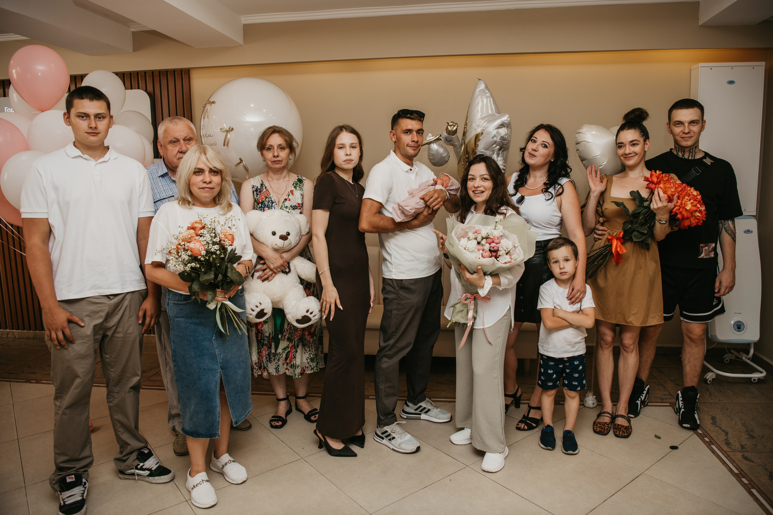 Выписка Ариночки. Ерамишанцква. Фотограф на выписку из роддома в Москве и МО